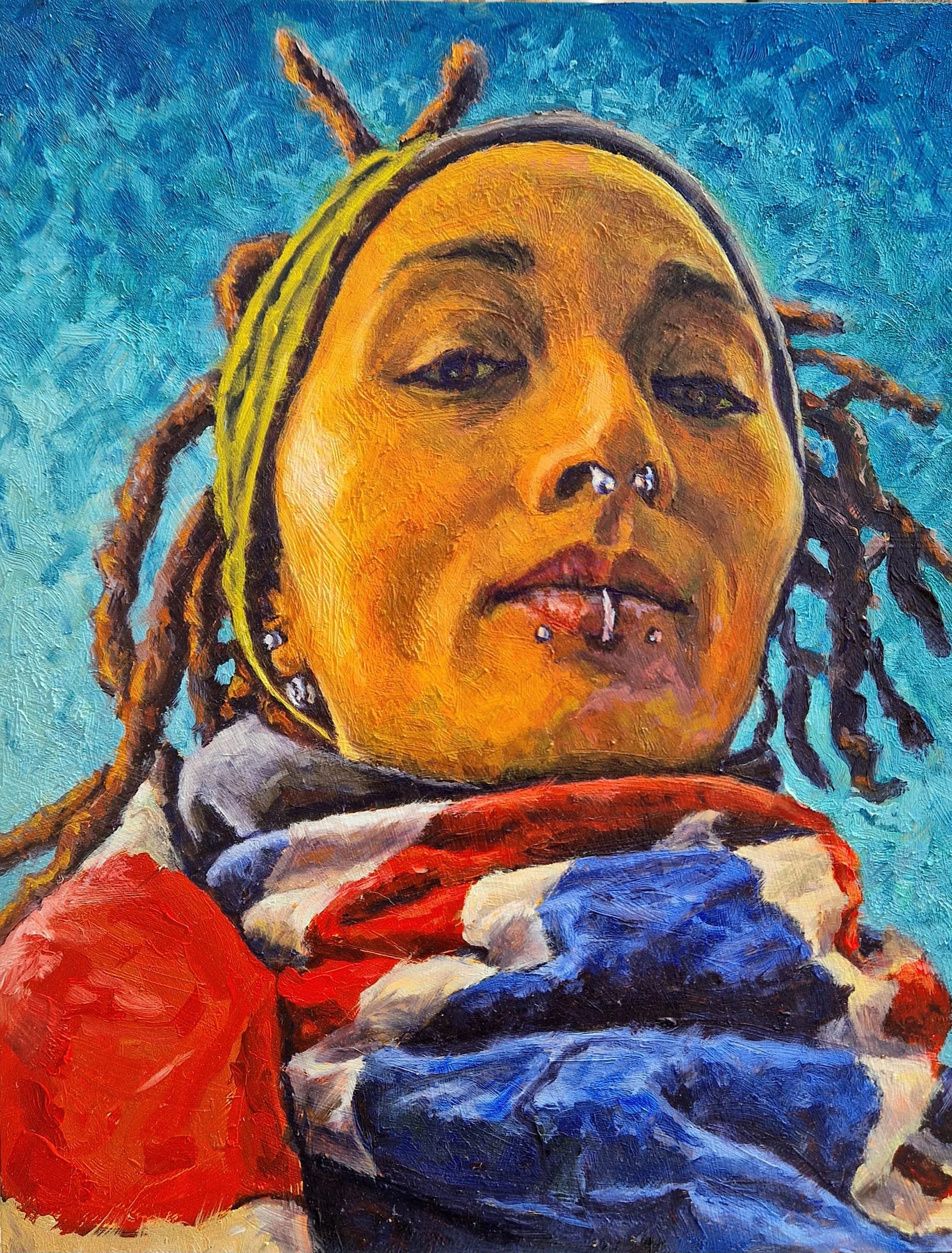 Aja the Empress oil painting portrait by Matthew Rush Elmore.