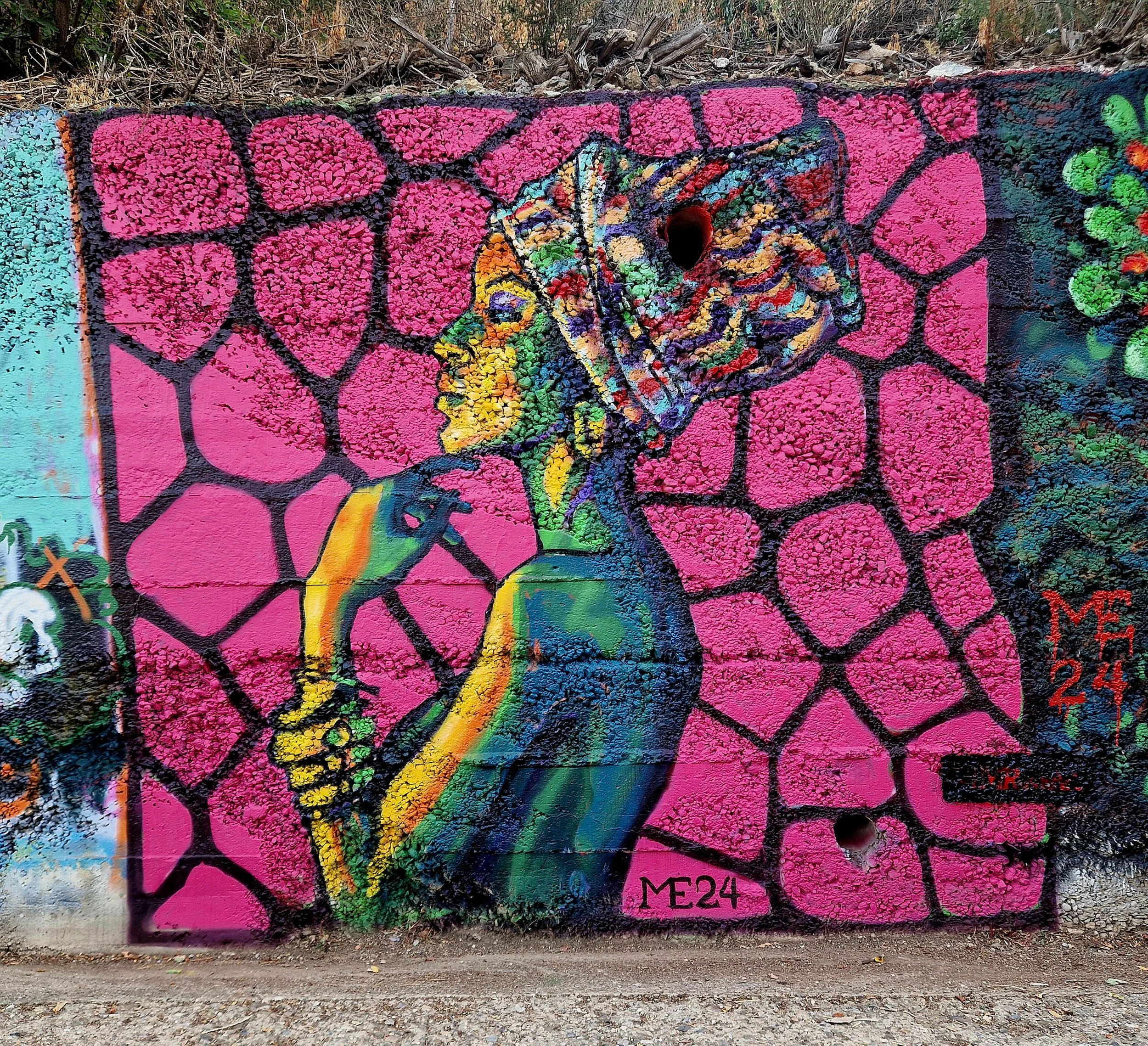 Johana Choumali, exterior mural by Matthew Rush Elmore.