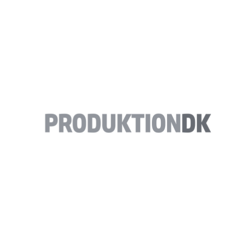 Text reading 'PRODUKTIONDK' in gray on a white background.