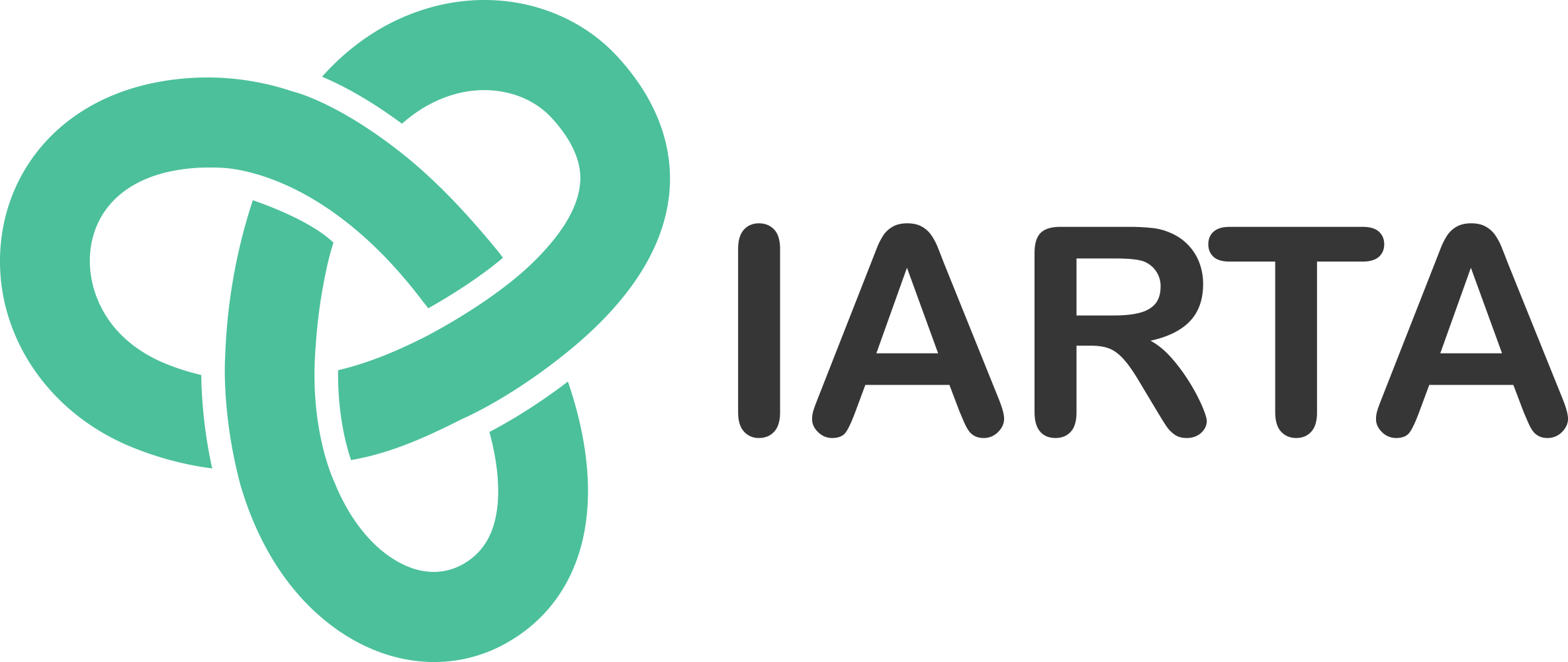 Logo of IARTA featuring a teal interconnected knot symbol and the text "IARTA" in black.