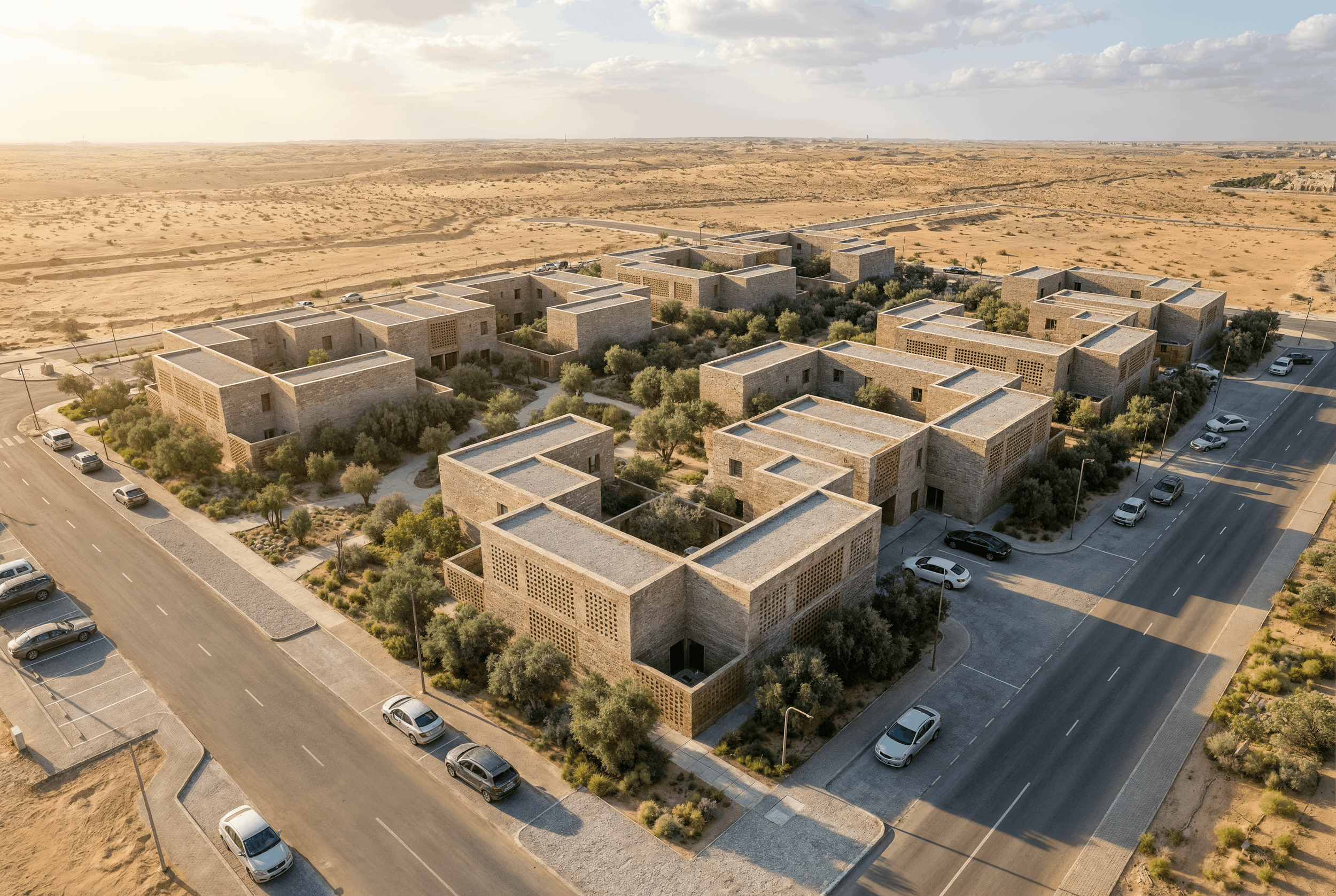 Render image of Shams residential community