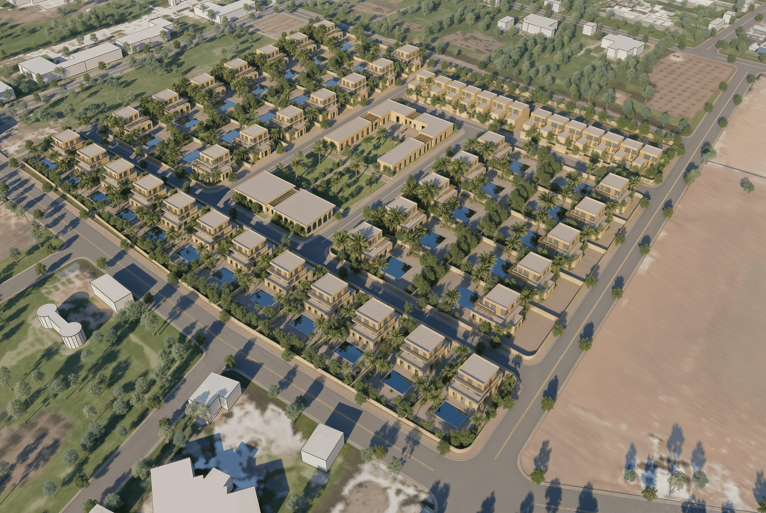 Render image of Yafour Villas Complex