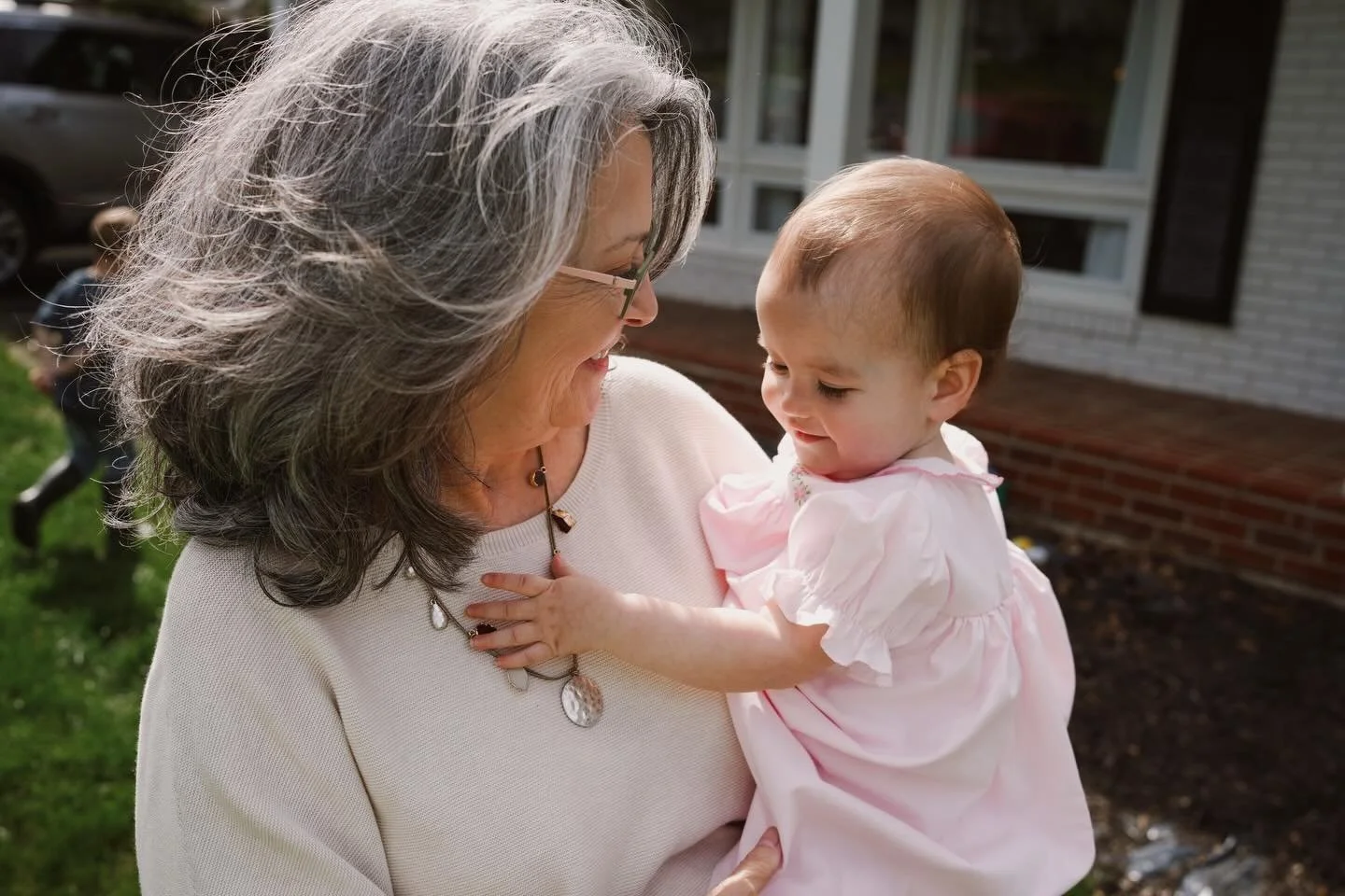 my beautiful mom + beautiful baby!! in the sunshine!! on Easter Sunday ☀️🩷

The second picture is my maternal grandmother holding me. She was a nurse&rsquo;s assistant in rural East Tennessee, working labor &amp; delivery night shifts for decades.

