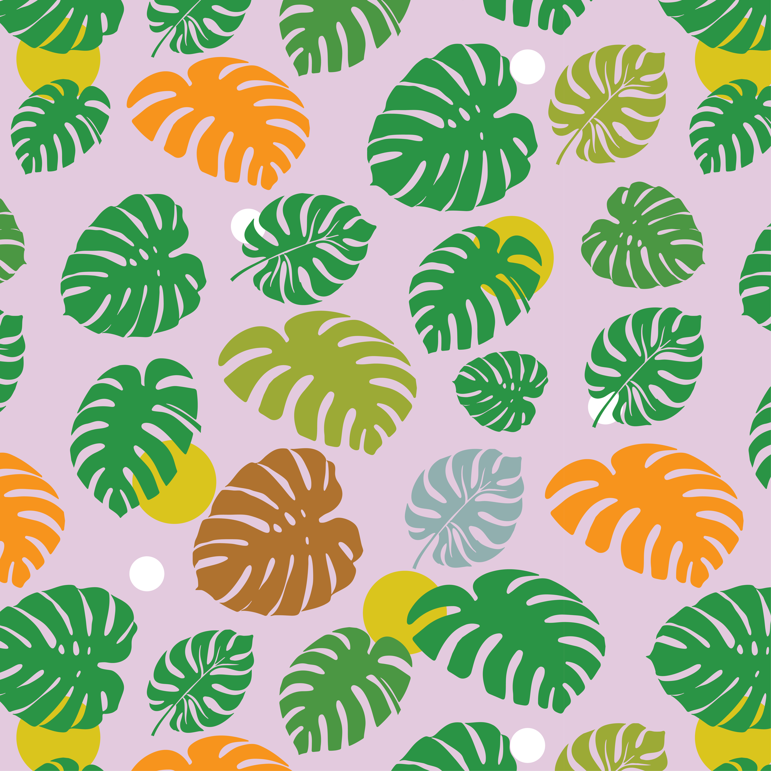 Monstera Leaves Pattern
