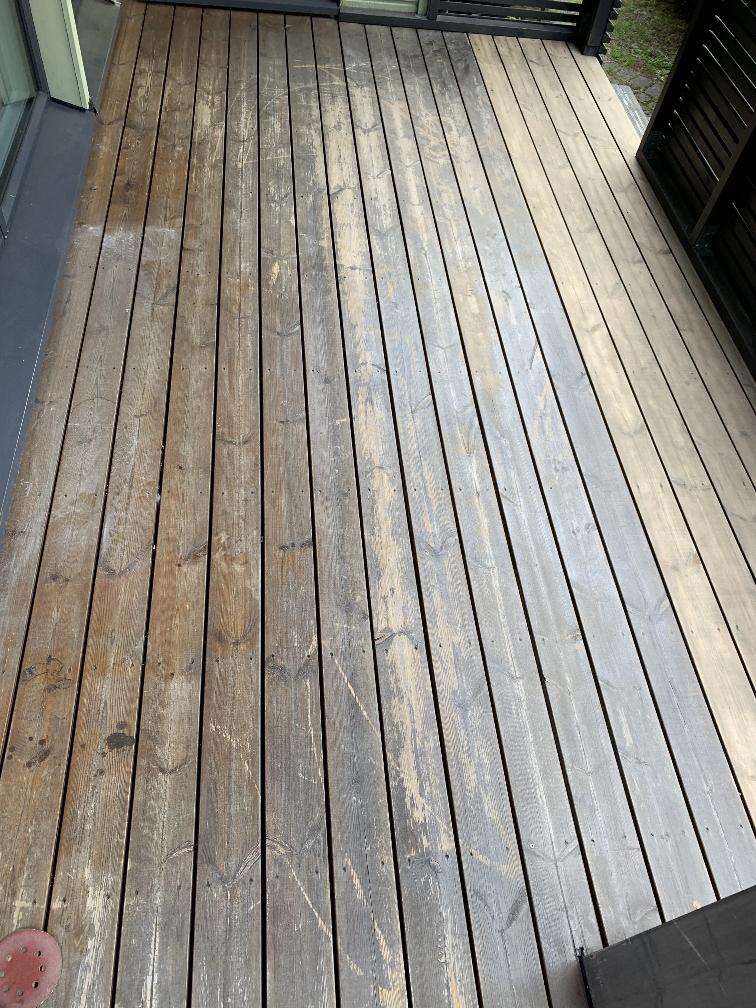 Terassin pinta ennen uudistusta