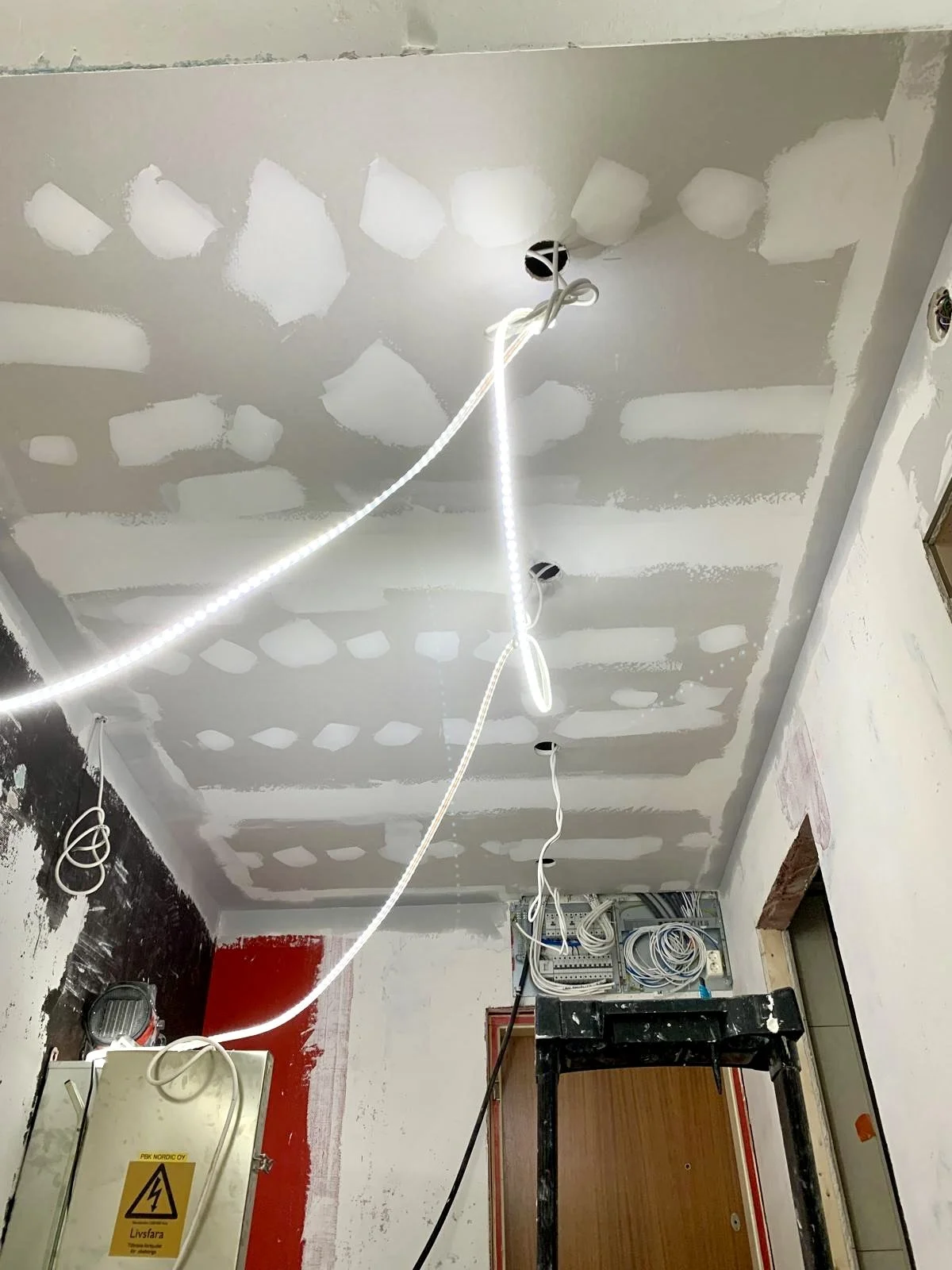 Kuva remontin ollessa käynnissä