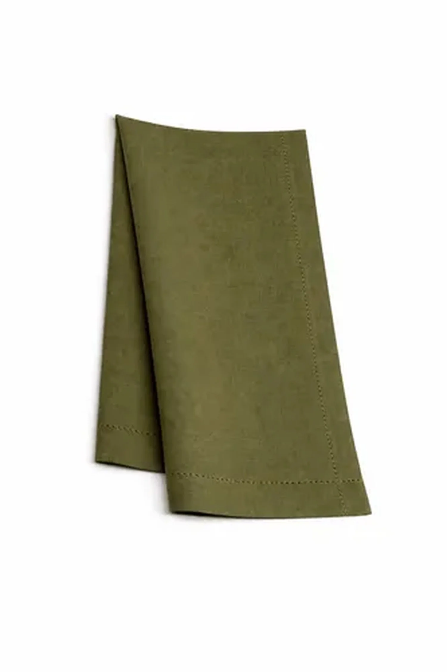 Hemstitch Napkin - Olive