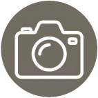 Icon of a camera on a dark background