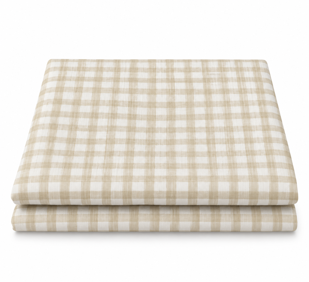 Gingham Tablecloth - Beige