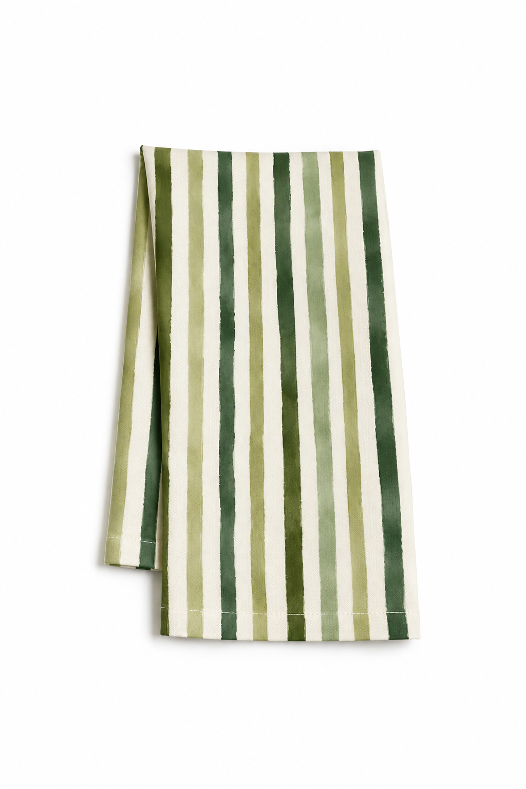 Festive Stripe Napkin - Green