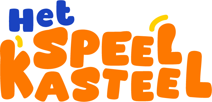 Kleurrijke logo met de woorden 'Het Speel Kasteel' in grote, speelse letters.