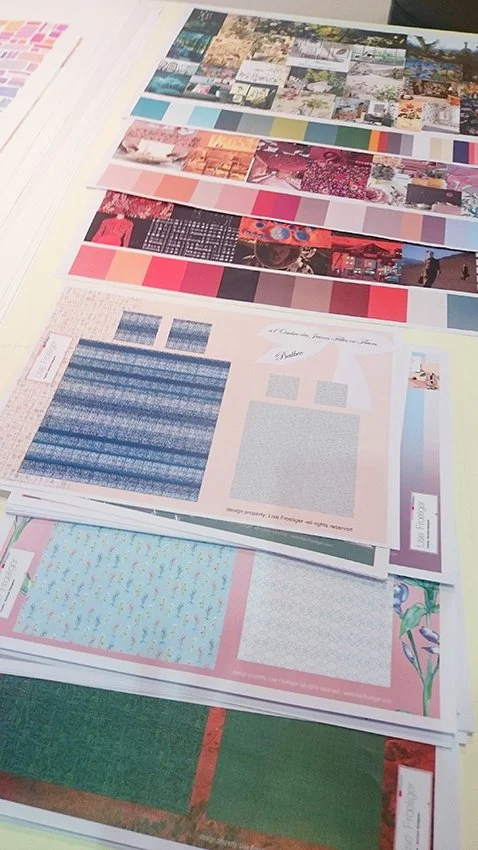 Mood-board and inspirations, plus propositions for bedding collection.