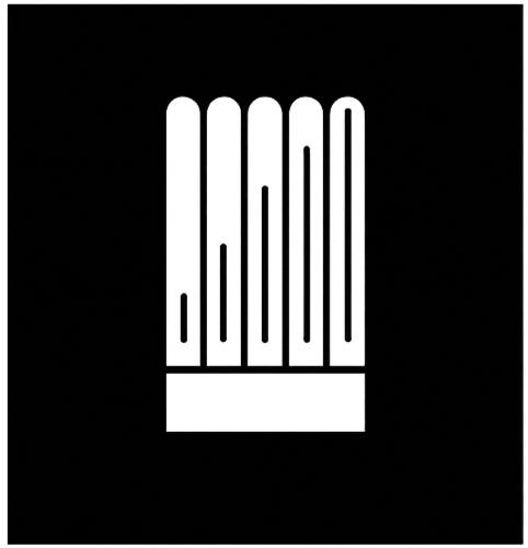 Logo SUMEO sur fond noir avec une toque blanche de chef intégrant une courbe de croissance, illustrant la performance et le développement stratégique en restauration et F&B.