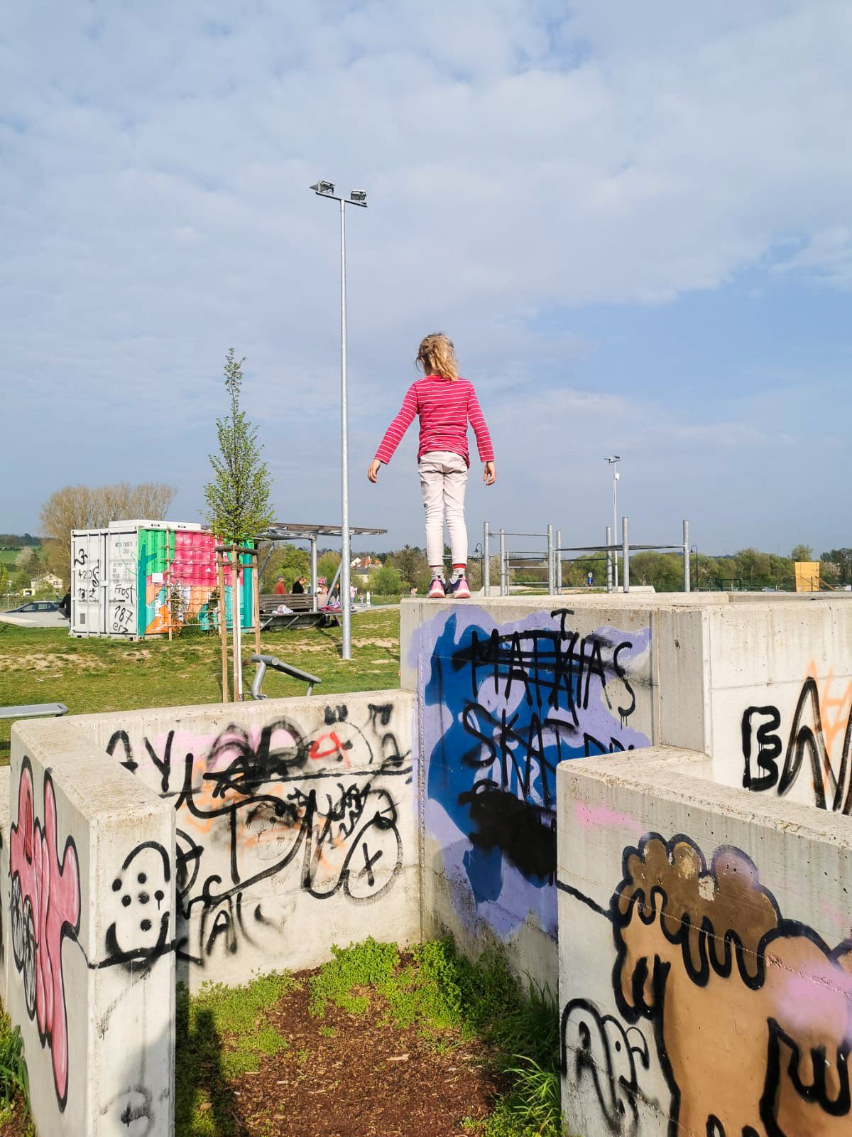 Im Calisthenics Park kann man cool herumturnen.