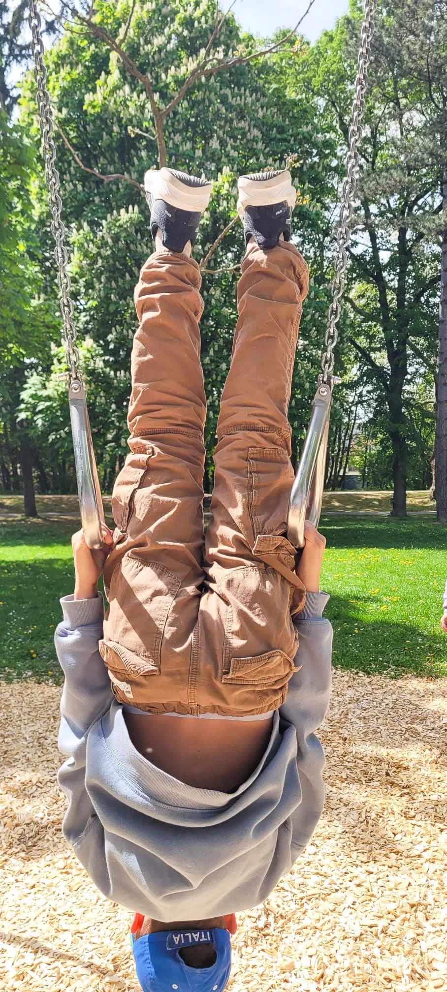 Training an den Ringen gibt mir Kraft.