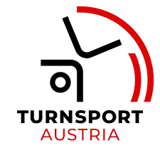 Logo mit einem stilisierten Adler und roten Linien, darunter der Schriftzug »Austria«.