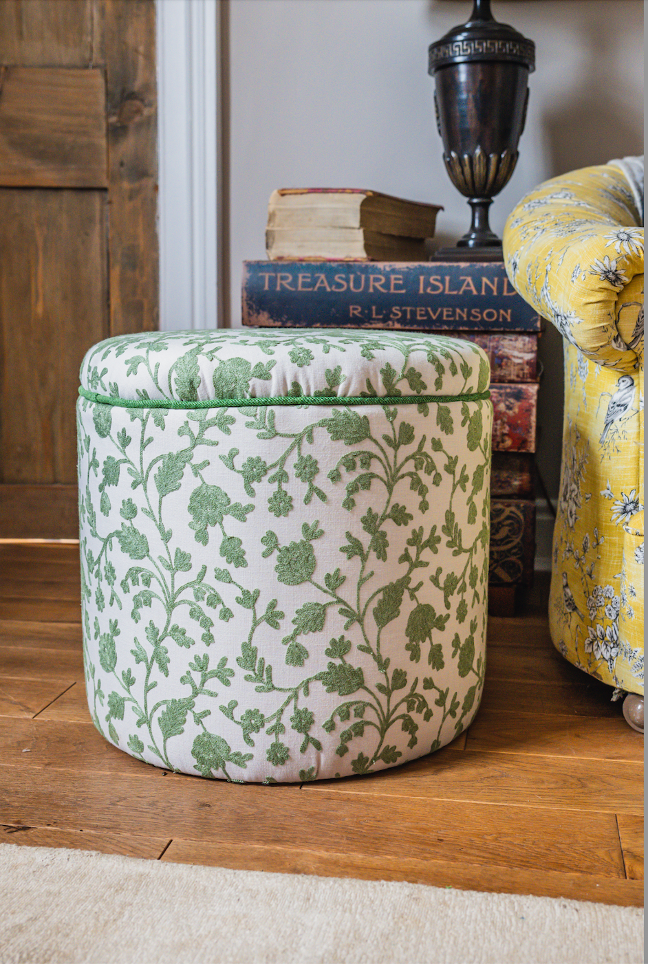 Green footstool