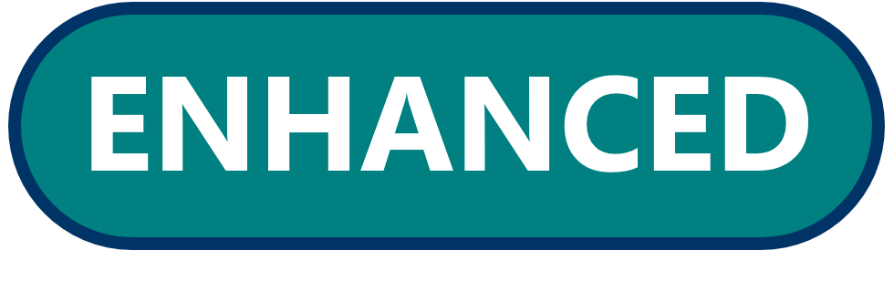 A teal badge signifying the enhanced package