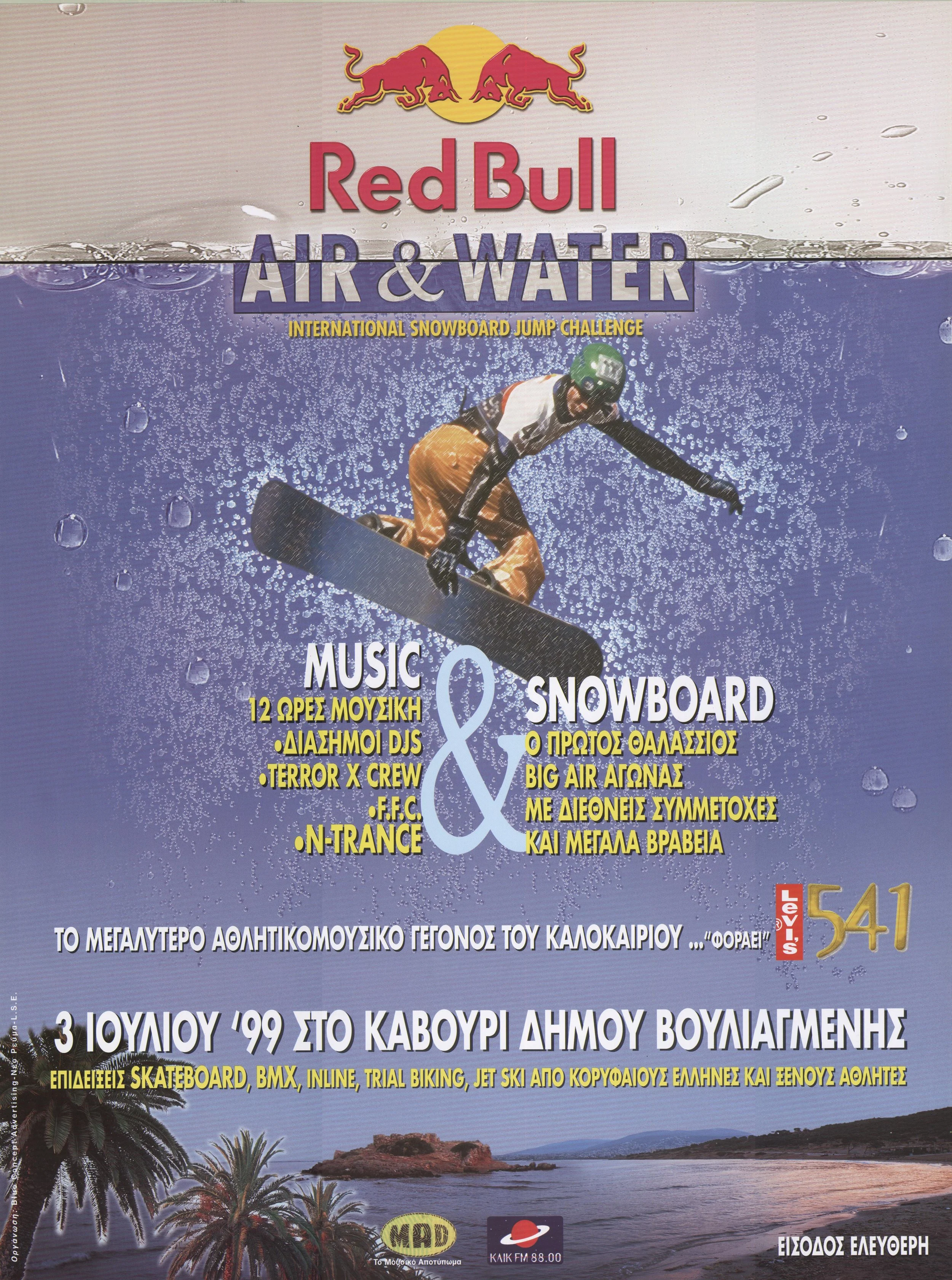 RED BULL · AIR &amp; WATER