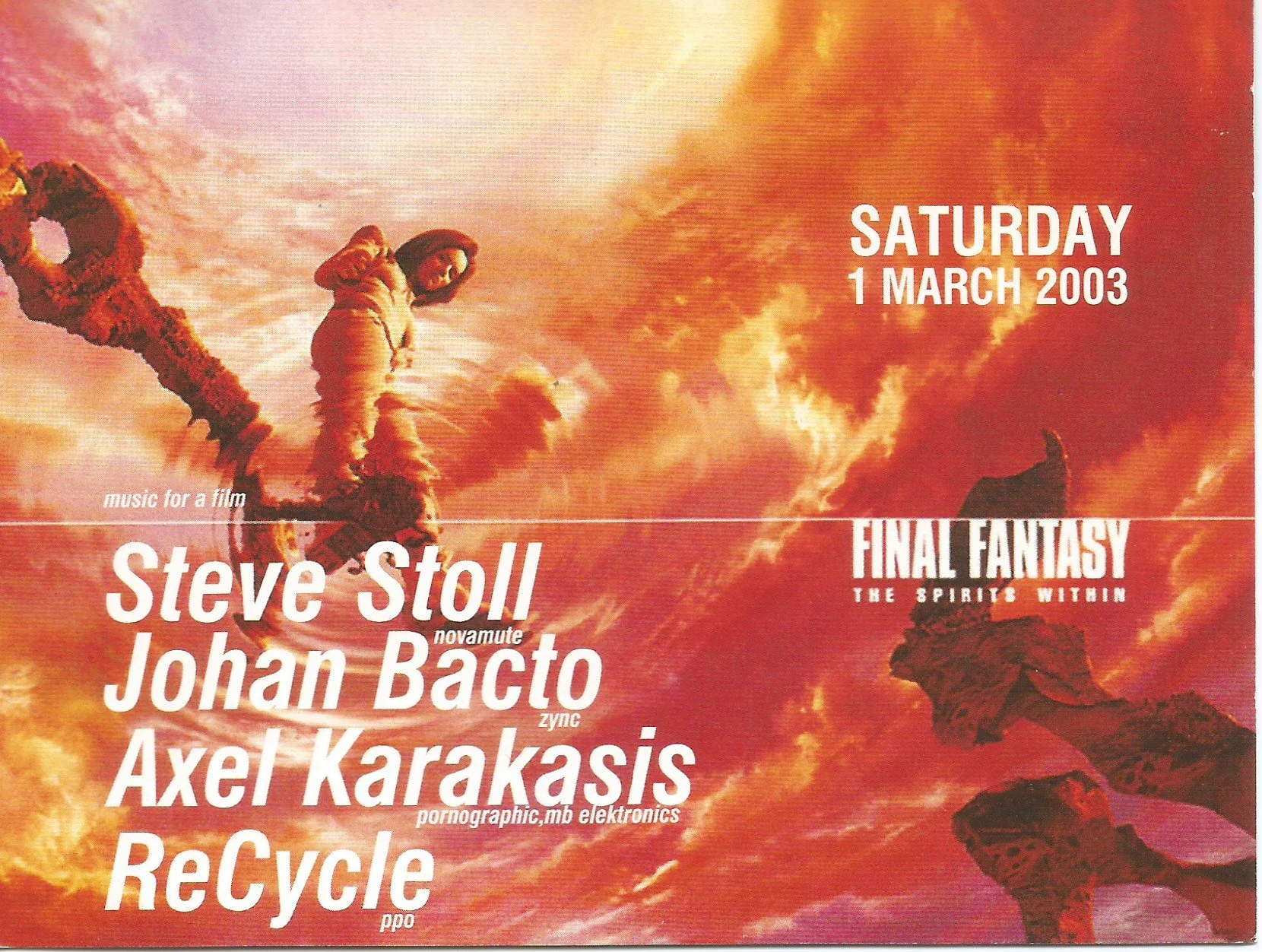 MUSIC FOR FILMS PARTIES: FINAL FANTASY