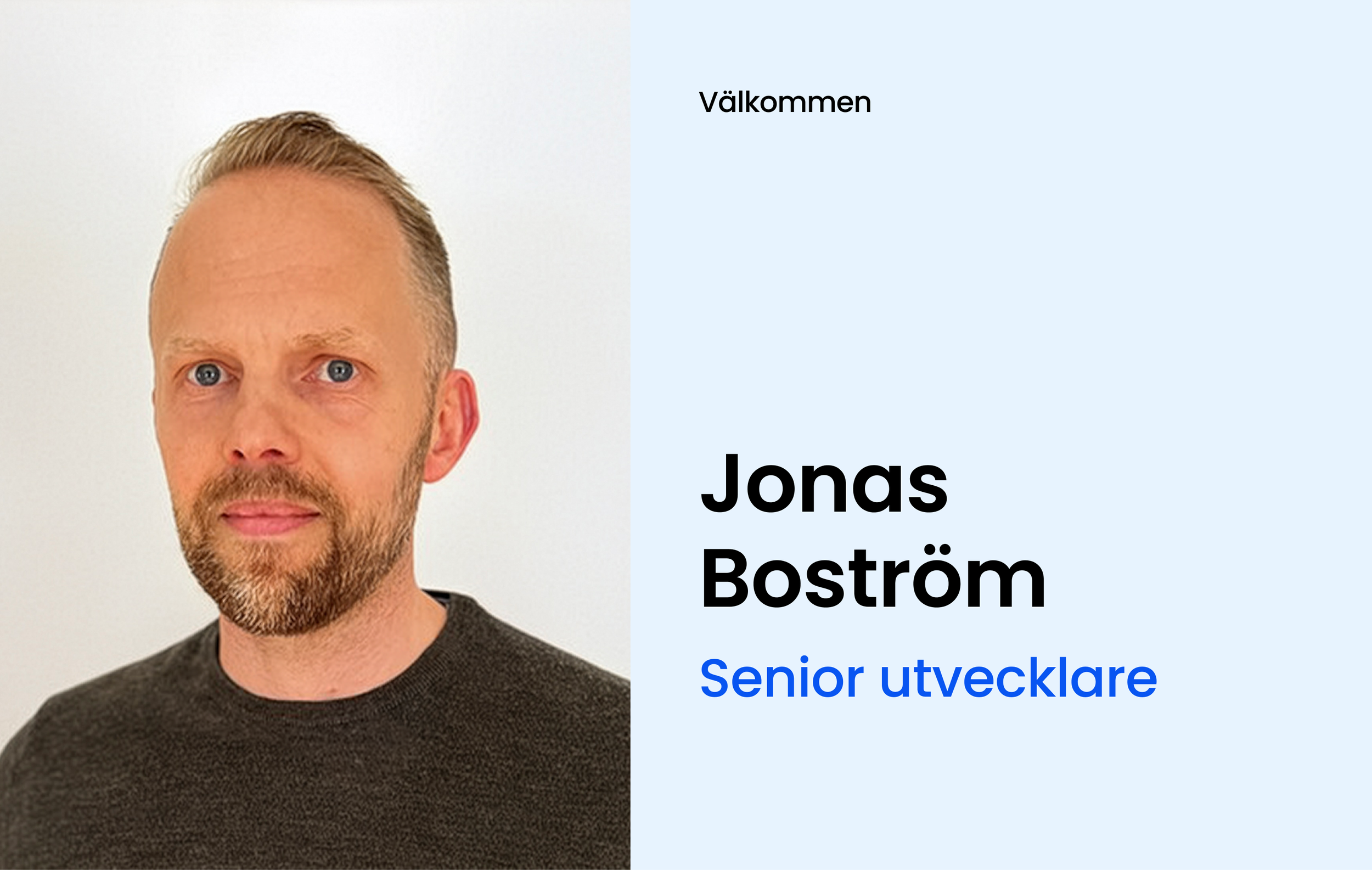 Välkommen Jonas Boström