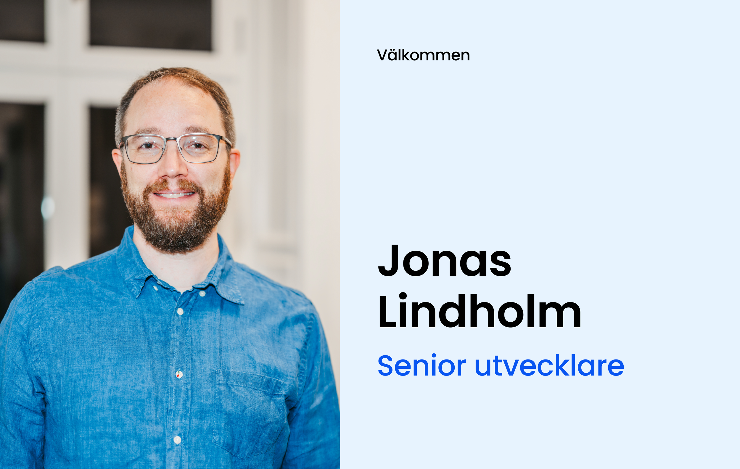 Välkommen Jonas Lindholm