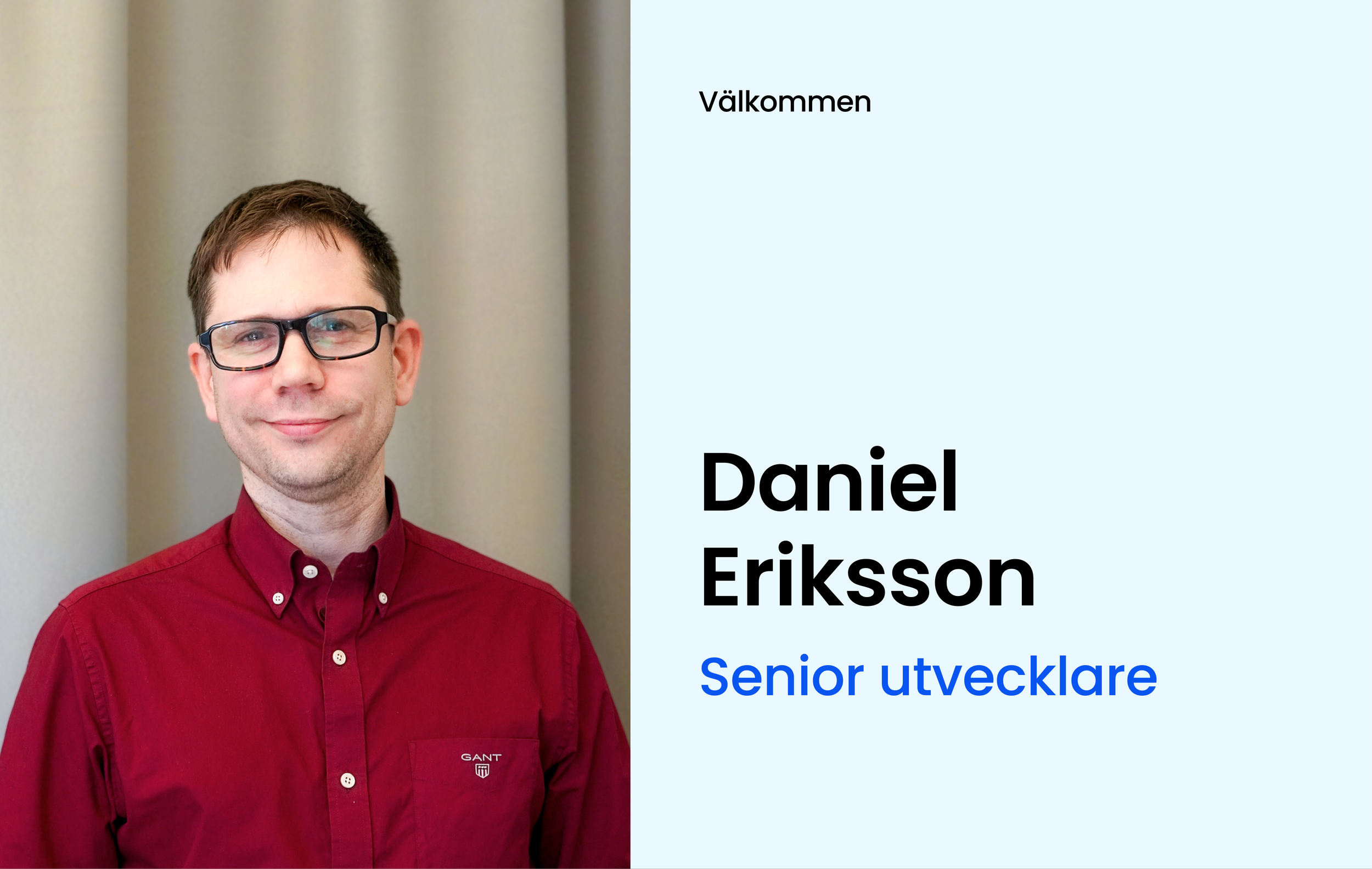 Välkommen Daniel Eriksson