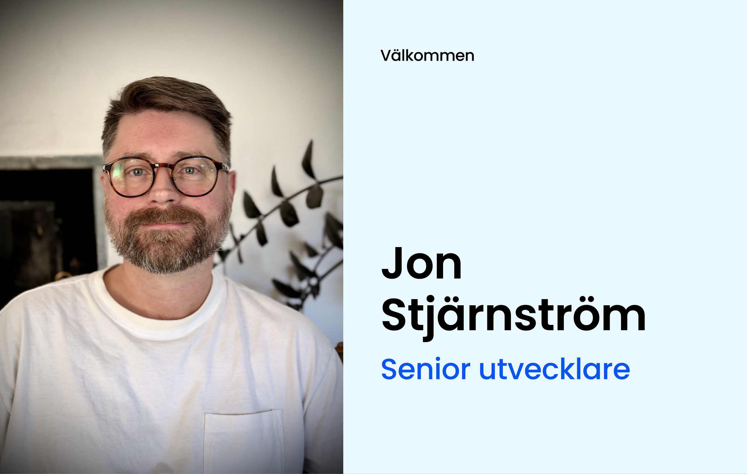 Välkommen Jon Stjärnström