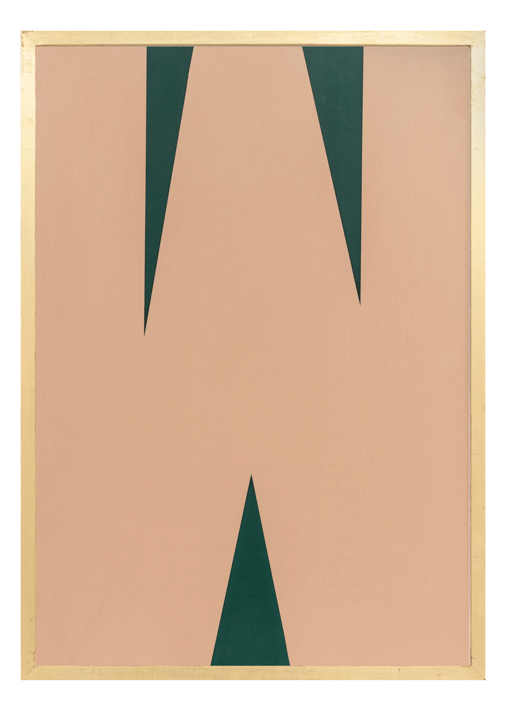 Alphabet screen print of salmon letter W on gesso board 594x841 mm by artist Rose Bamford