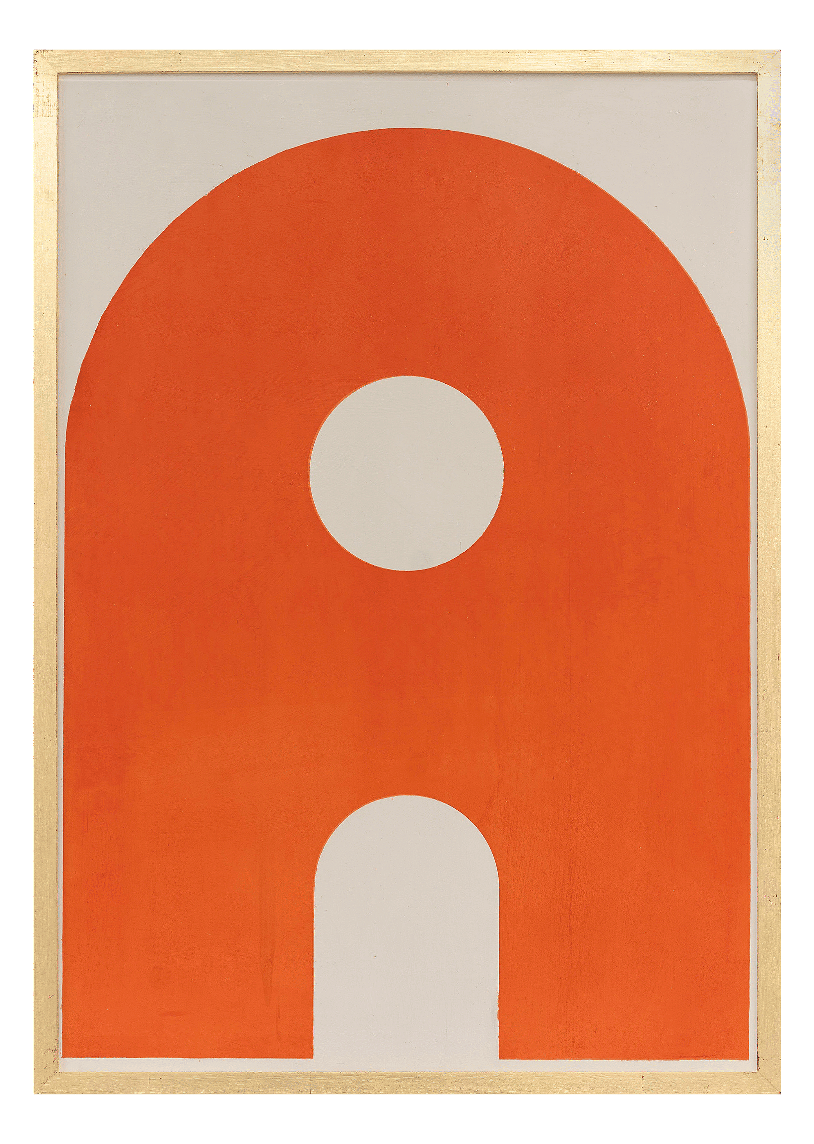 Alphabet screen print of the letter A on gesso board 594x841 mm by artist Rose Bamford