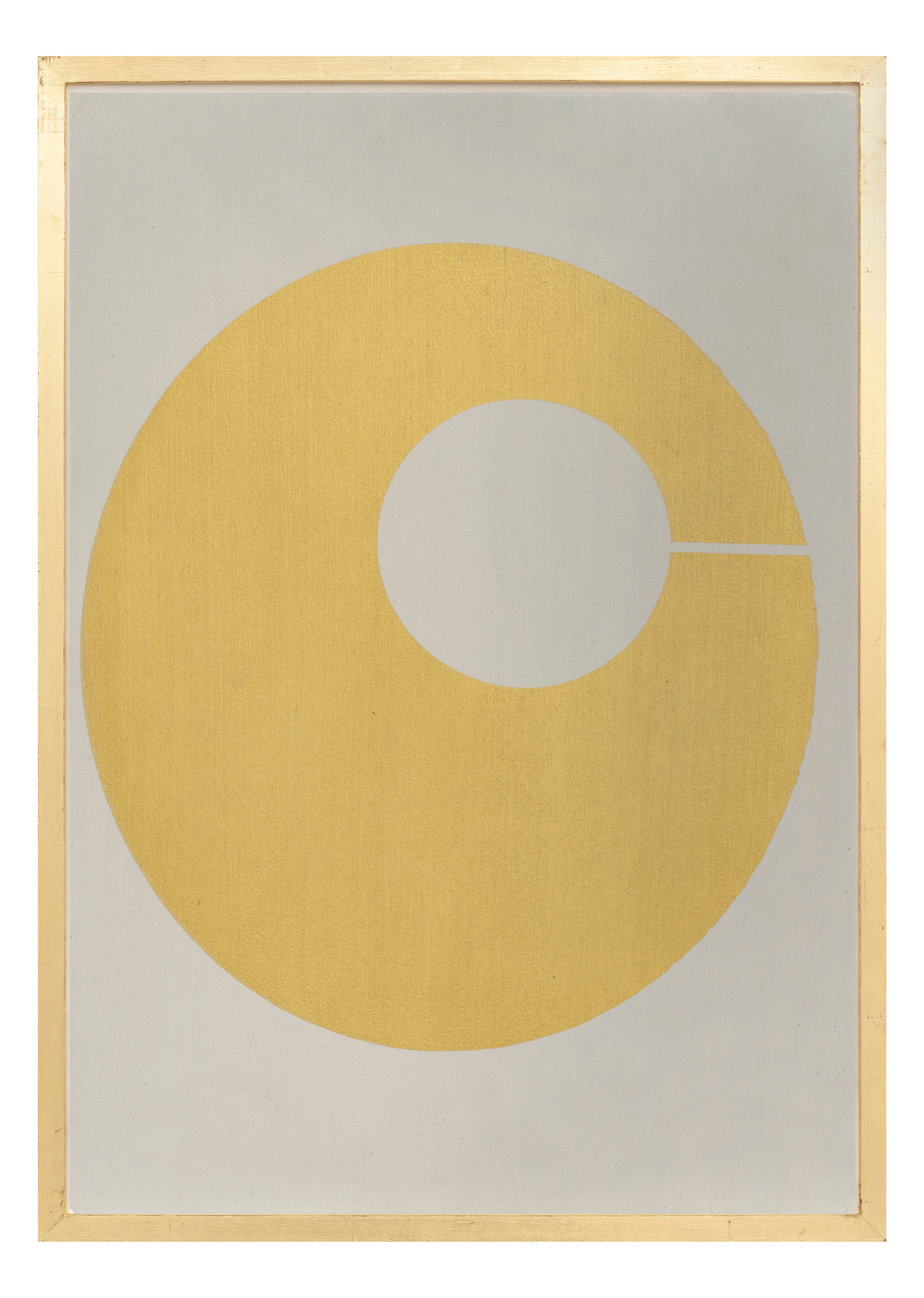 Alphabet screen print of the letter C on gesso board 594x841 mm by artist Rose Bamford