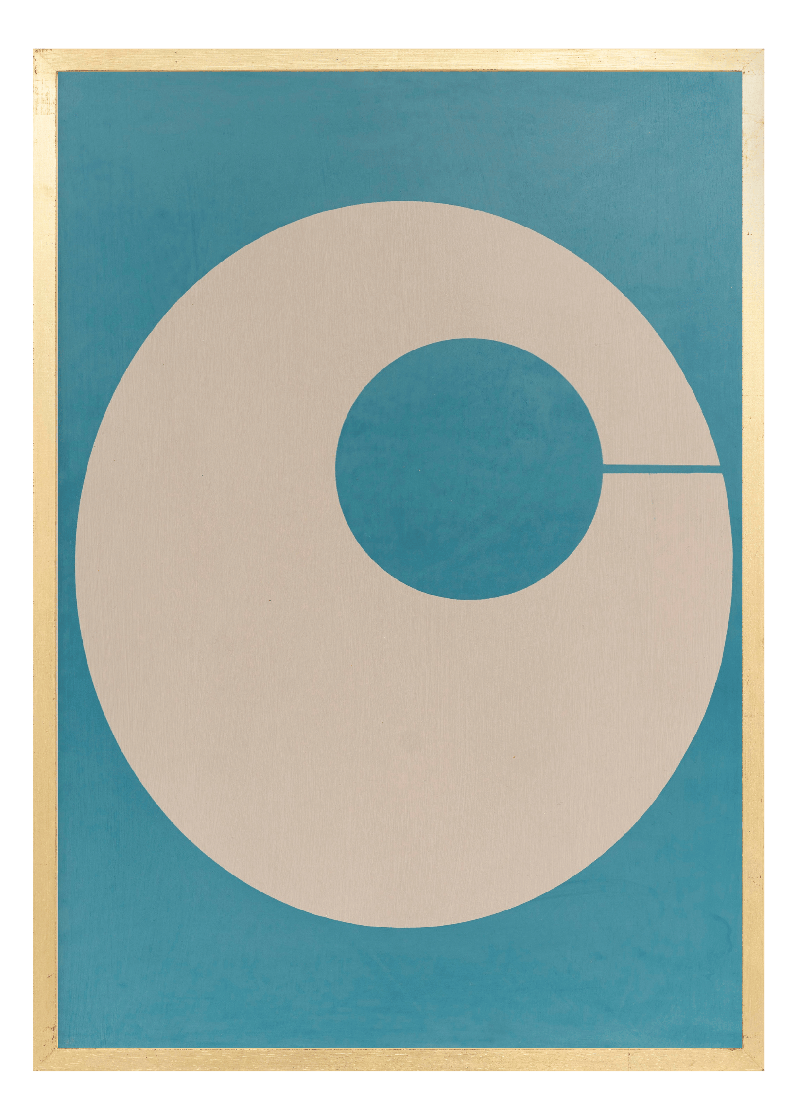 Alphabet screen print of the letter C on gesso board 594x841 mm by artist Rose Bamford