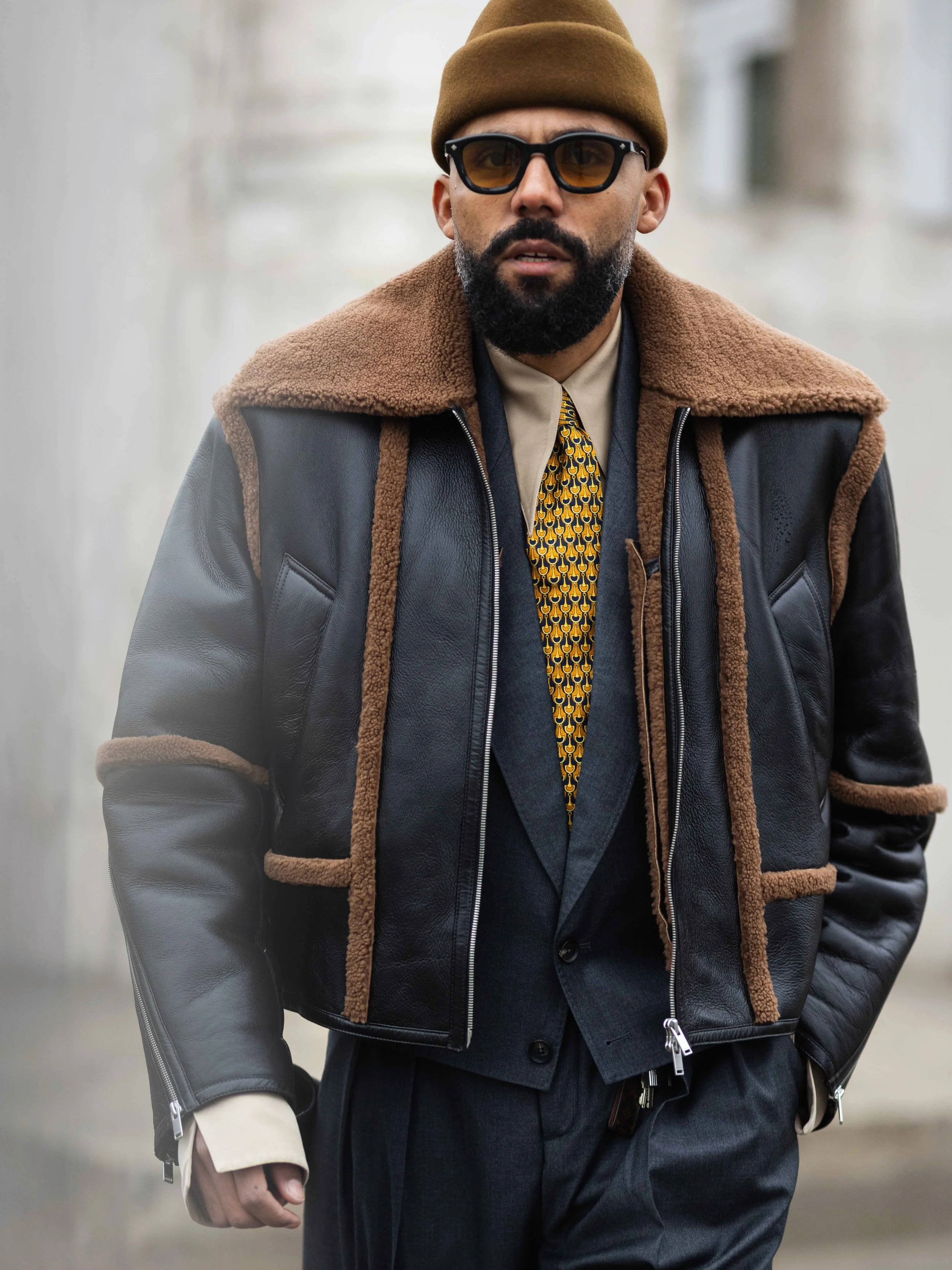 DIFFERENT WAYS TO STYLE A SHEARLING JACKET