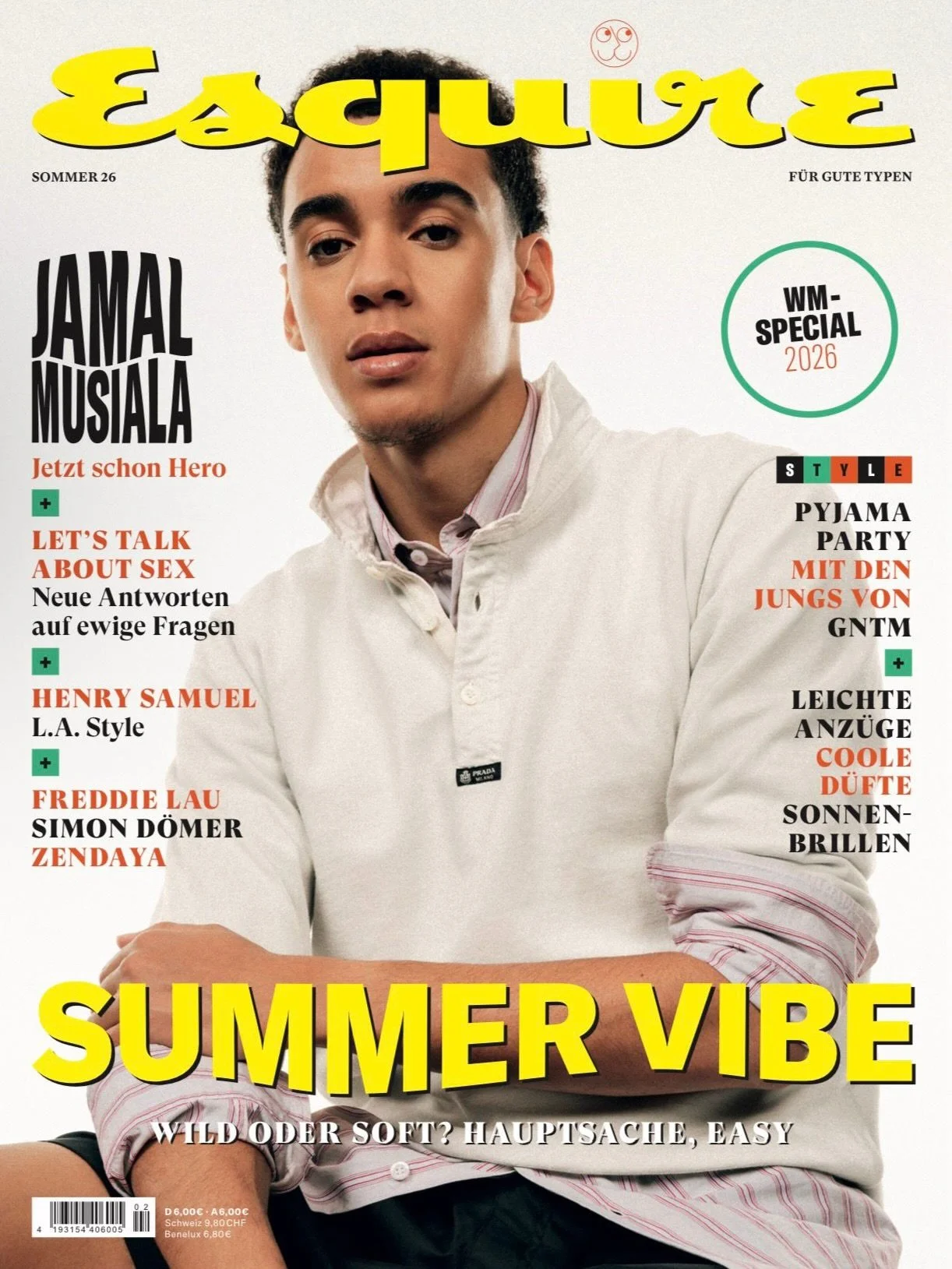 Had the pleasure of styling one of the best ballers out there: @jamalmusiala10 dressed in @prada for the @esquiregermany summer issue. Out now 🔥☀️ Props to the whole team:

Photos: @isarbua
Styling: @newkissontheblog @rebeccaglavurtic 
Hair: @hairby