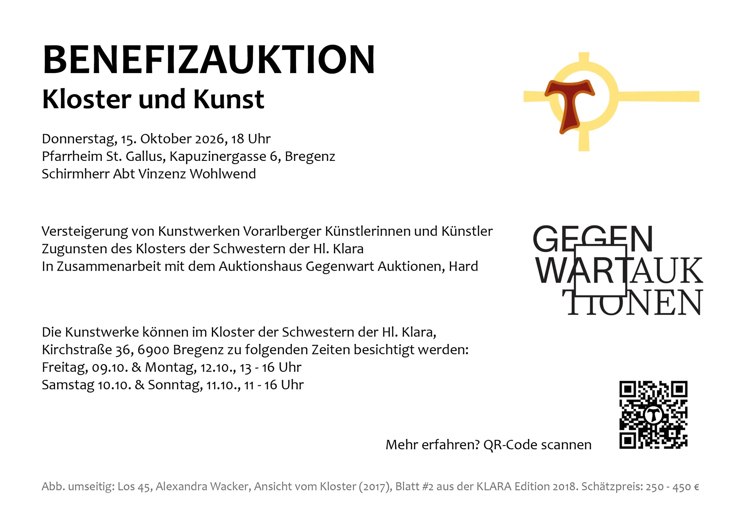 Benefizauktion - Besichtigung der Kunstwerke ~ Bregenz