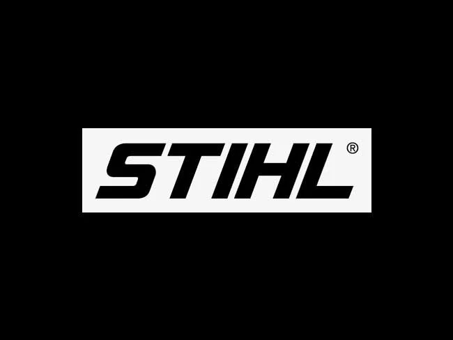 The STIHL logo on a black background.