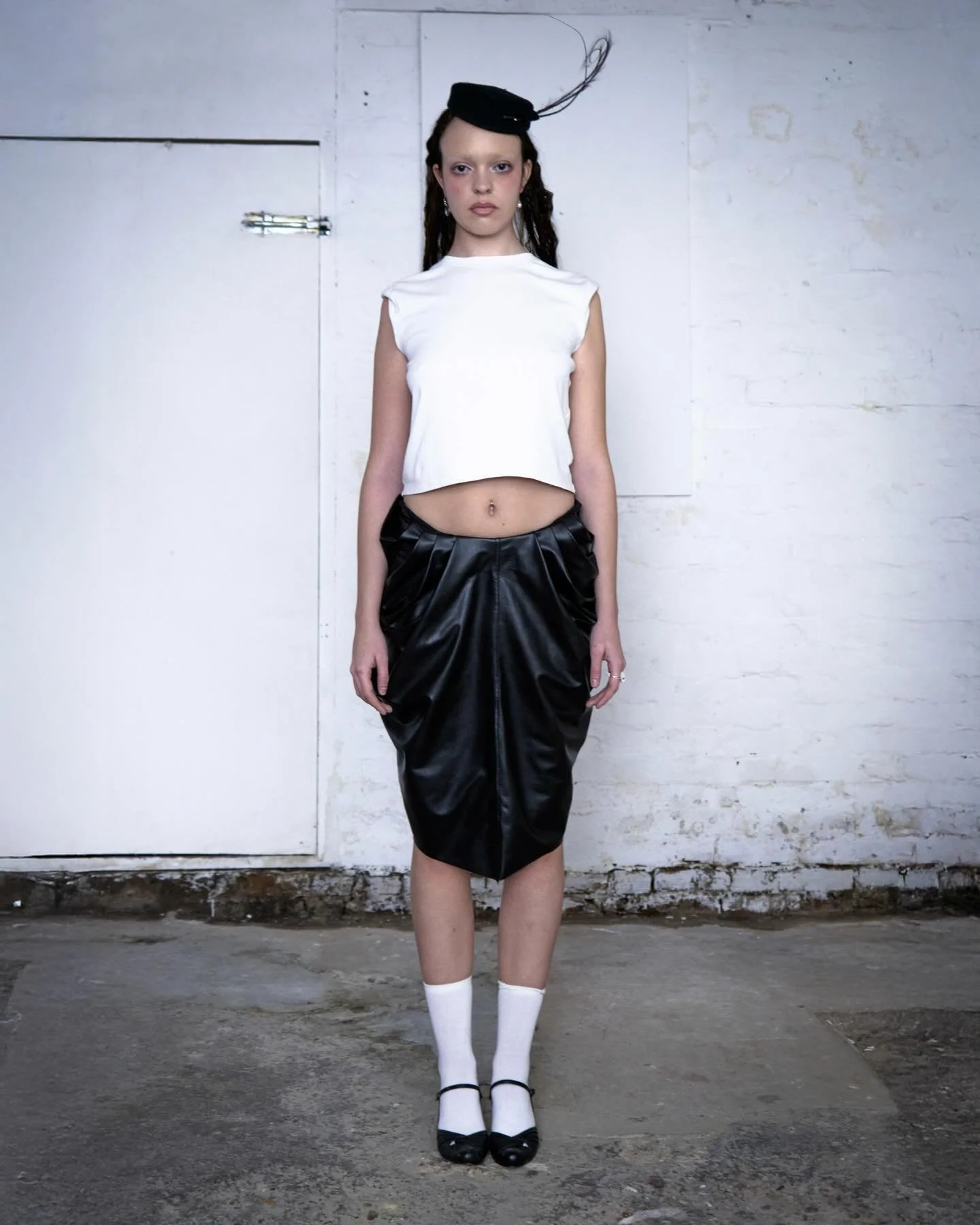 &lsquo;NESTED&rsquo; READY-TO-WEAR CAPSULE 🪺
A journey of belonging and becoming a new version of yourself whilst embracing heritage and tradition through thai folklore and costume
,reimagining a part of home in every creation. 

Look one ๑:
Basic T