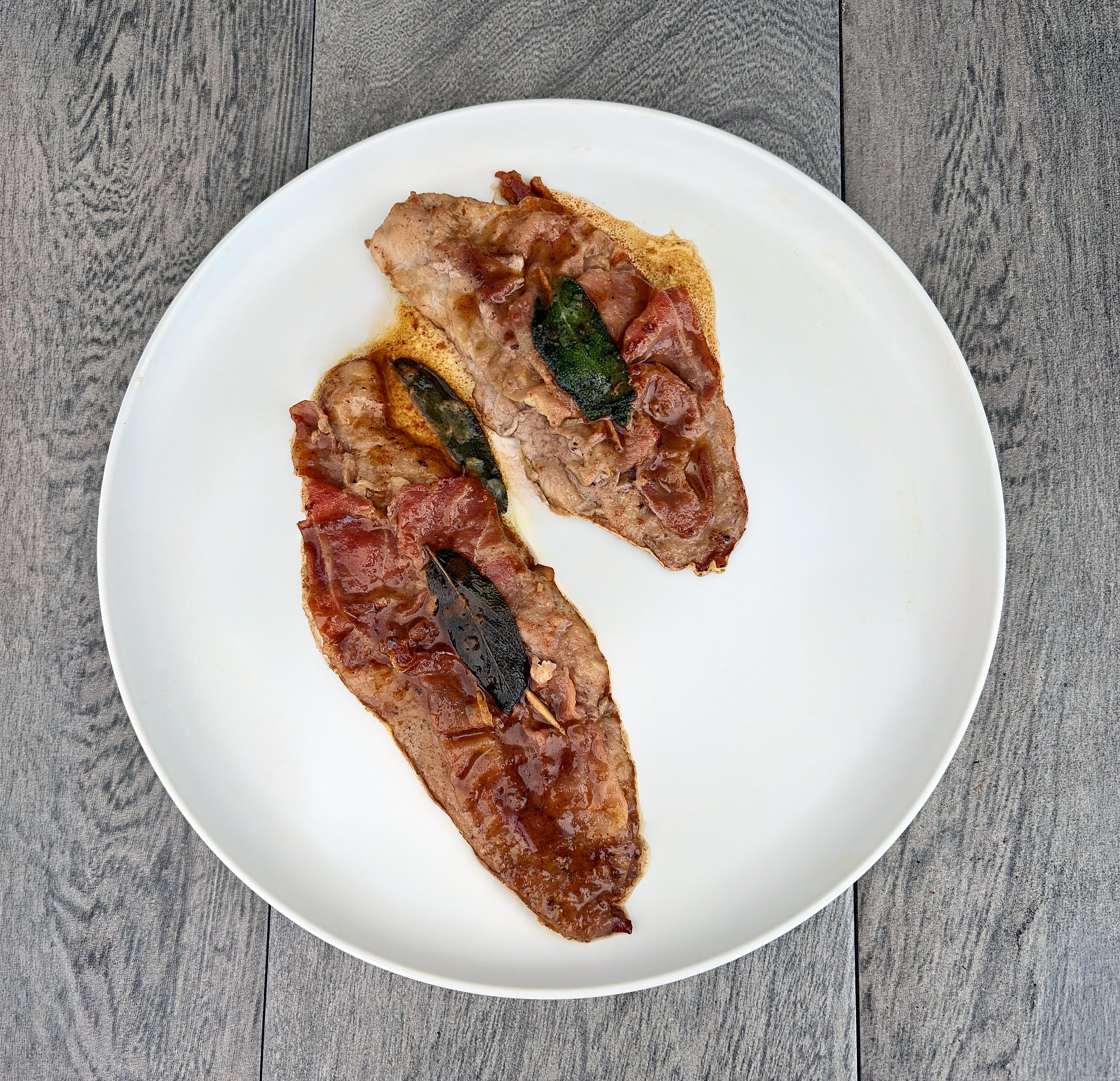 Veal Saltimbocca from The Guaranteed Gourmet by Jack Valerio