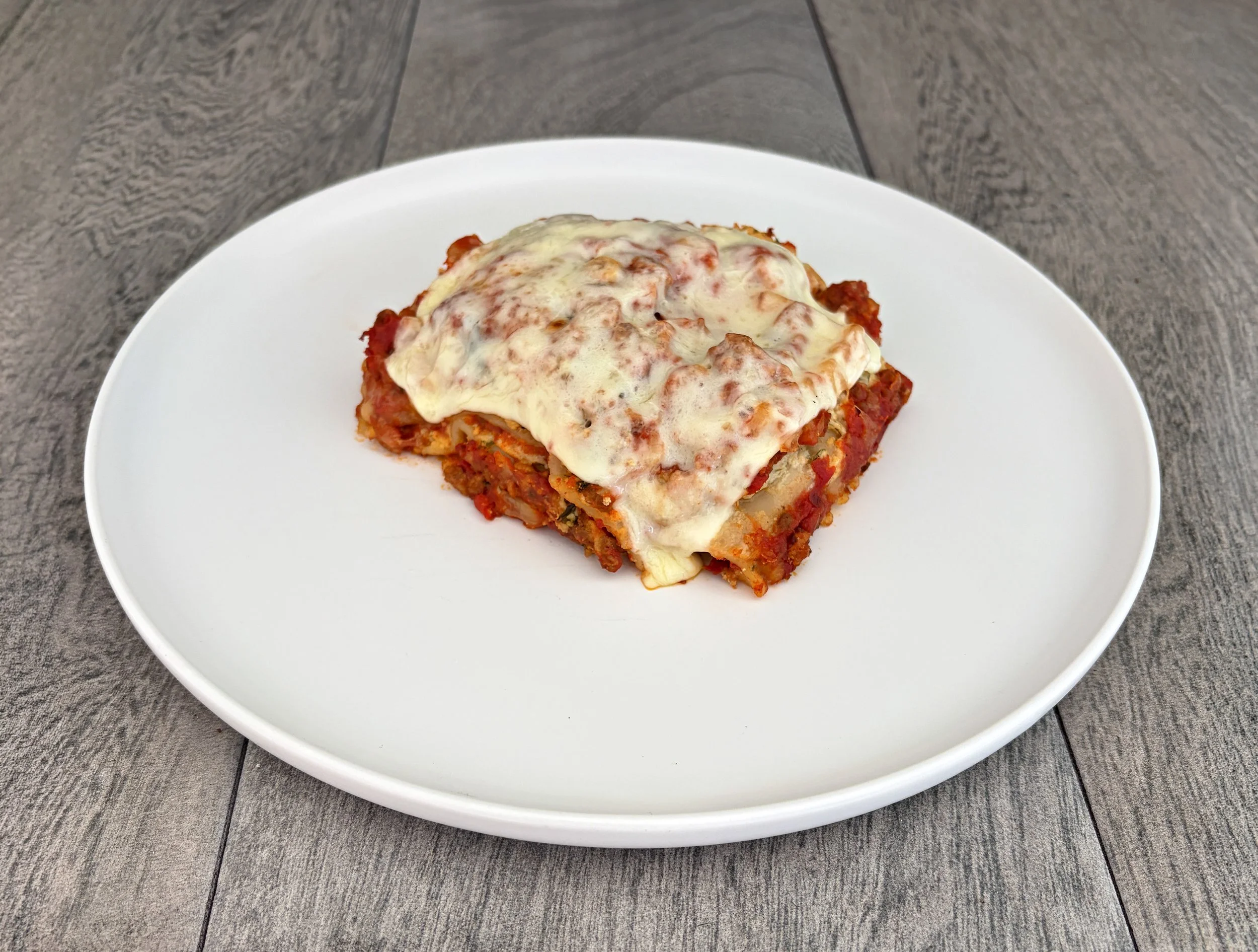 Italian-American lasagna prepared and photographed by Jack Valerio for The Guaranteed Gourmet.