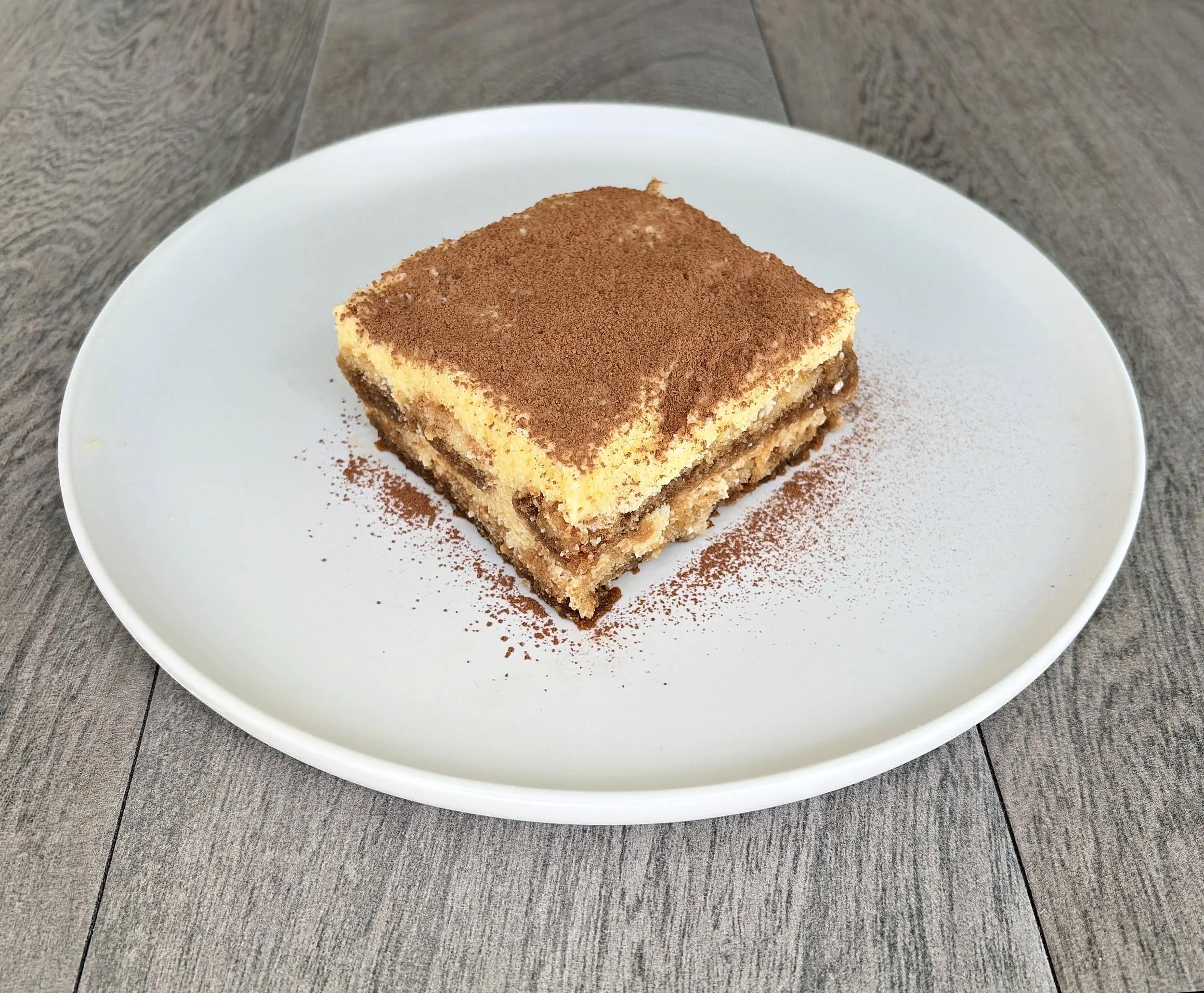 Italian tiramisu prepared and photographed by Jack Valerio for The Guaranteed Gourmet.