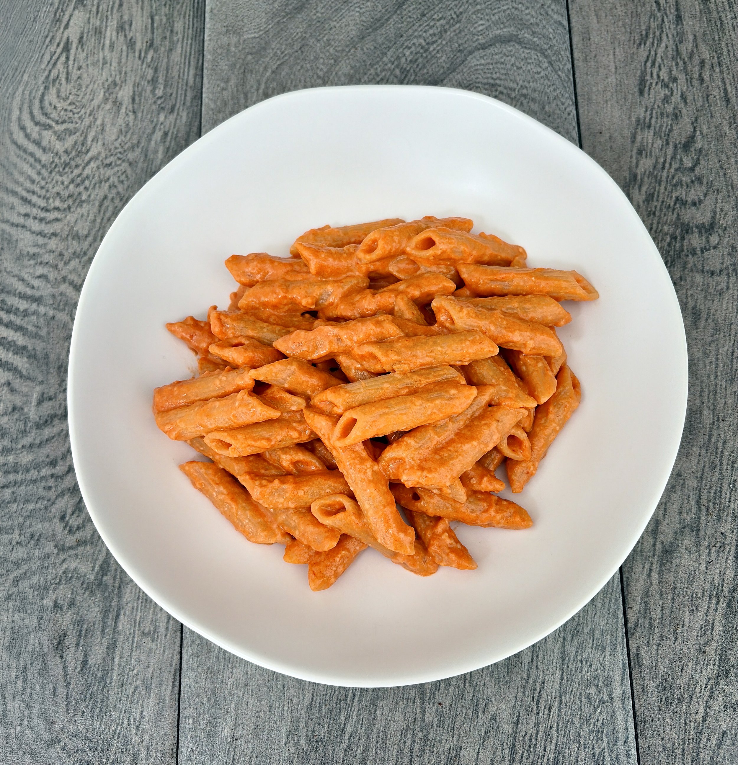 Penne alla vodka prepared and photographed by Jack Valerio for The Guaranteed Gourmet.
