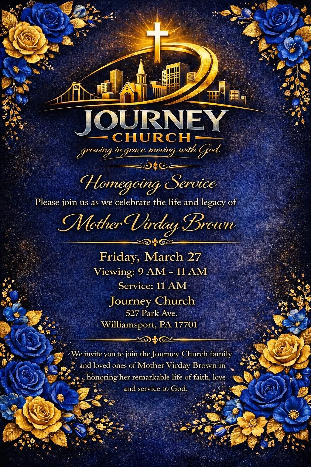 Homegoing Service for Mother Virday Brown
