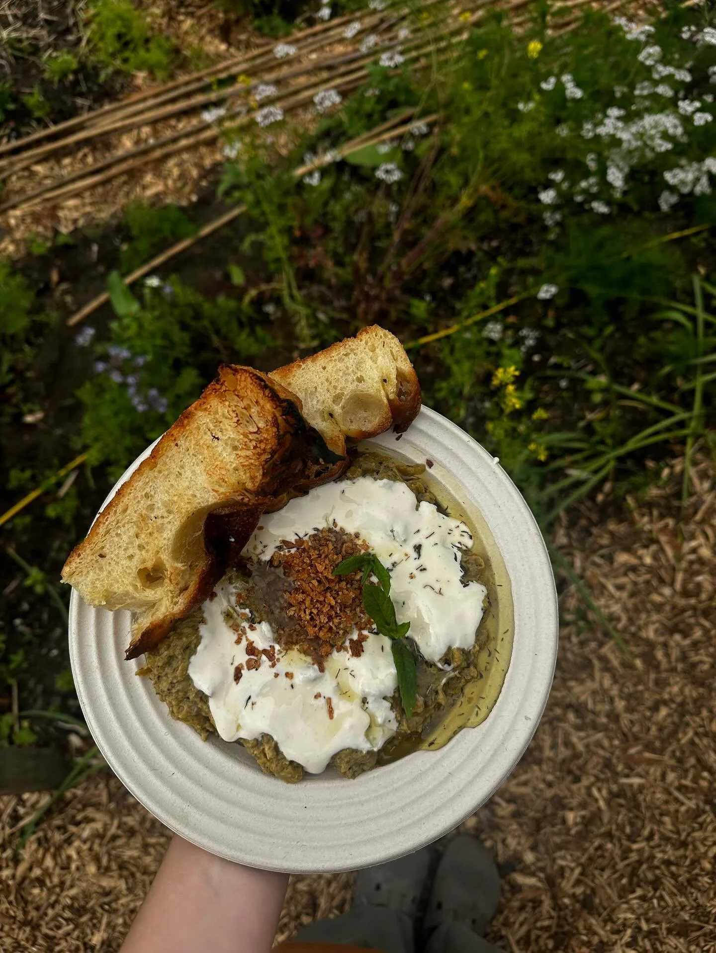 Iman&rsquo;s Kurdish special Kashke Badrmjan is on until sell out! 

This dish consists of a smoked aubergine and walnut dip with fermented cheese, mint oil and crispy onions 

Serving til 3pm today