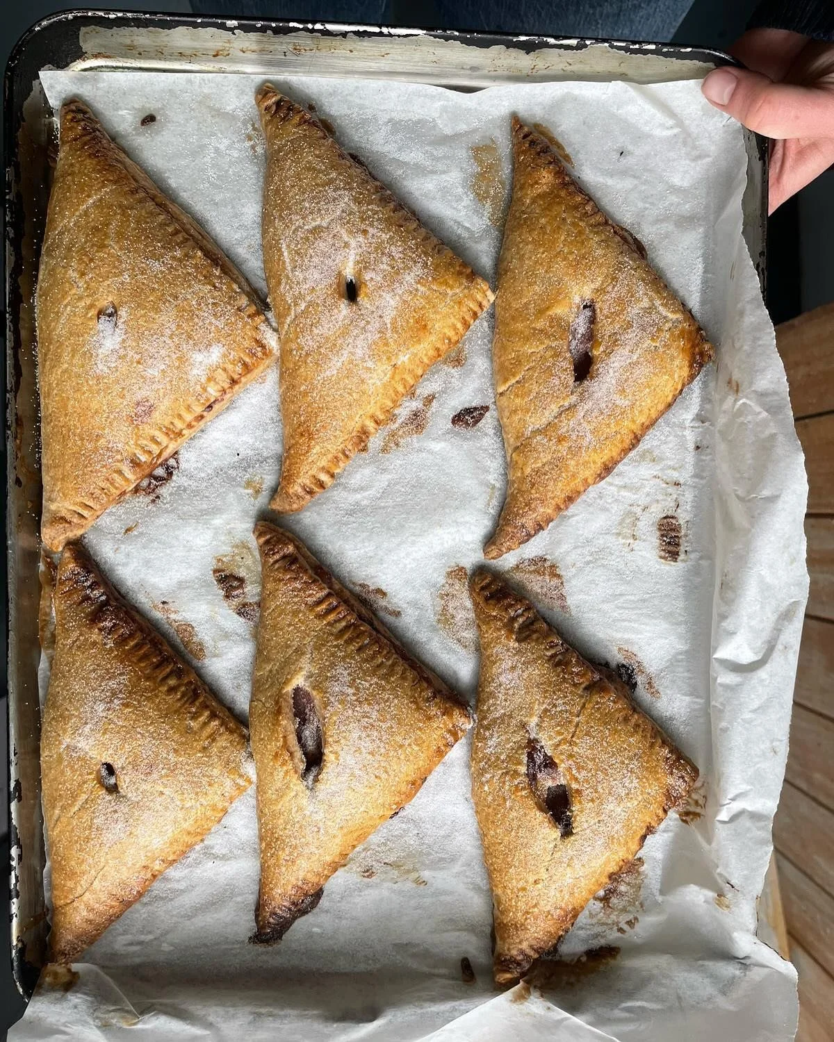 Another couple of crazy weeks in the MUD Kitchen

1. Forced Rhubarb &amp; Custard turnovers
2. @hodmedods mixed peas for volunteer lunch 
3. Cabbages on cabbages @organicnorthwholesale 
4. Iman on the dolma flip 
5. Sage leaves for the @eatwellmcr fu
