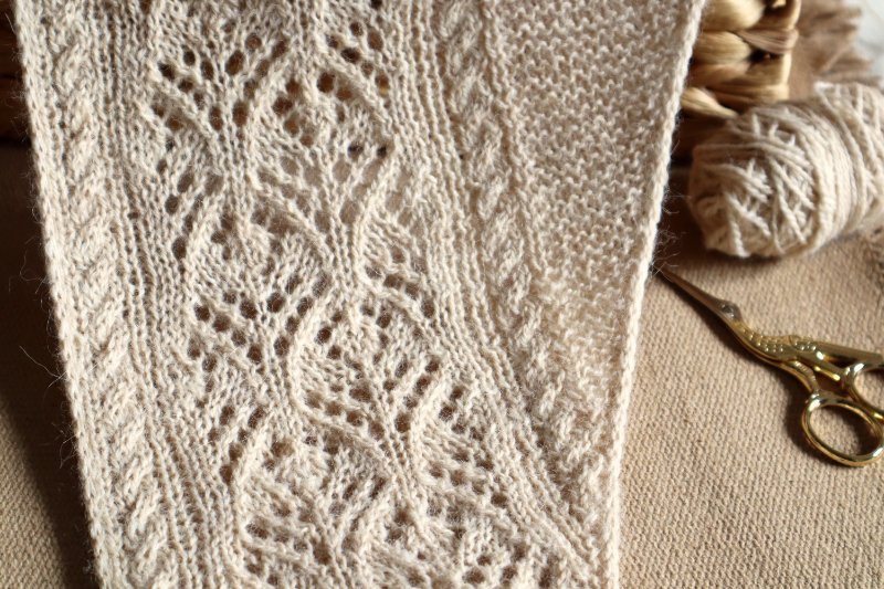 Anabelle Scarf Preview WIP Blocked Close Up 1 small.jpg