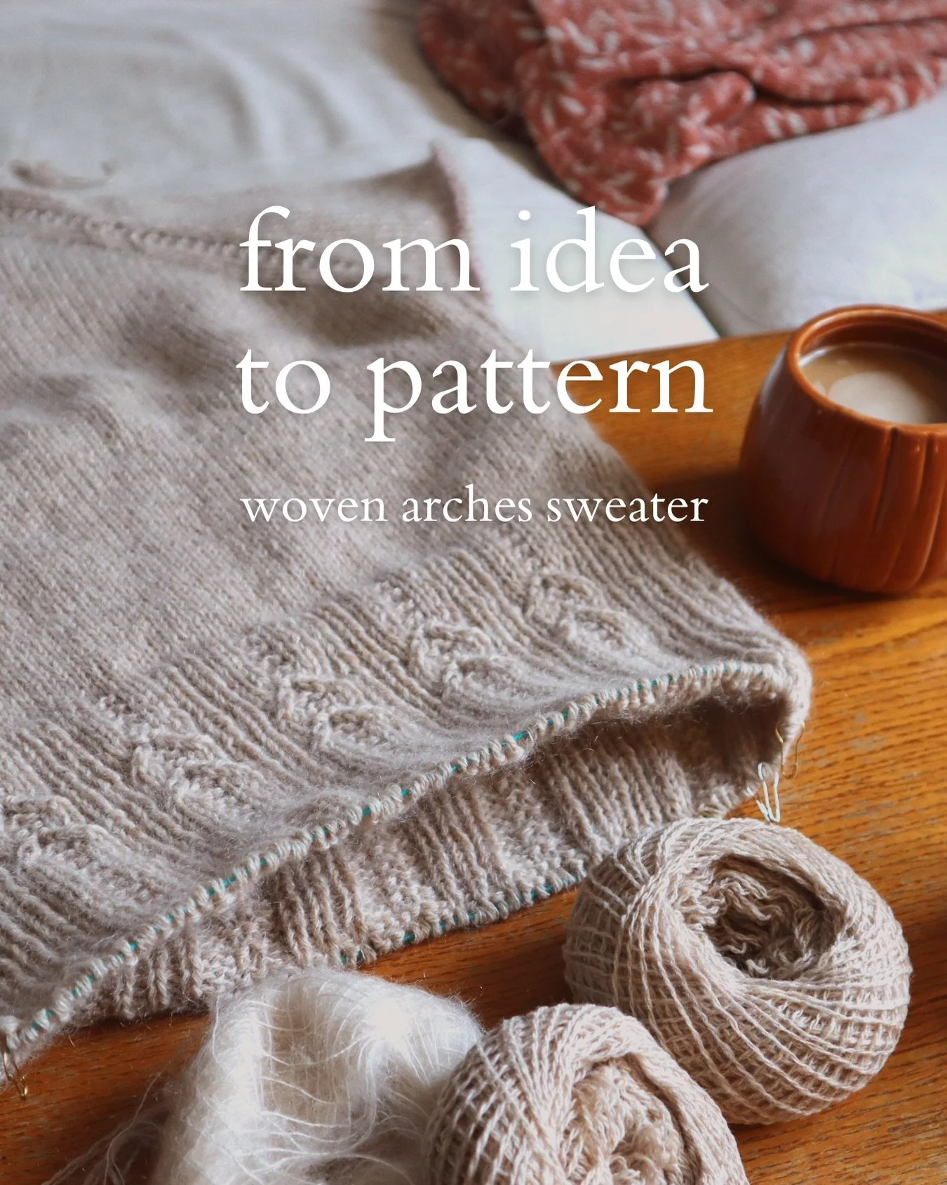 From idea to knitting pattern ✨

2 &amp; 3. It all starts with an idea that I sketch and scribble on paper. I see the design, the fabric, the ease, the details. From there on I work the math for my size.

4 &amp; 5. Then starts the fun part: knitting