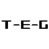 Close-up of the letters T-E-G in bold black font on a white background.