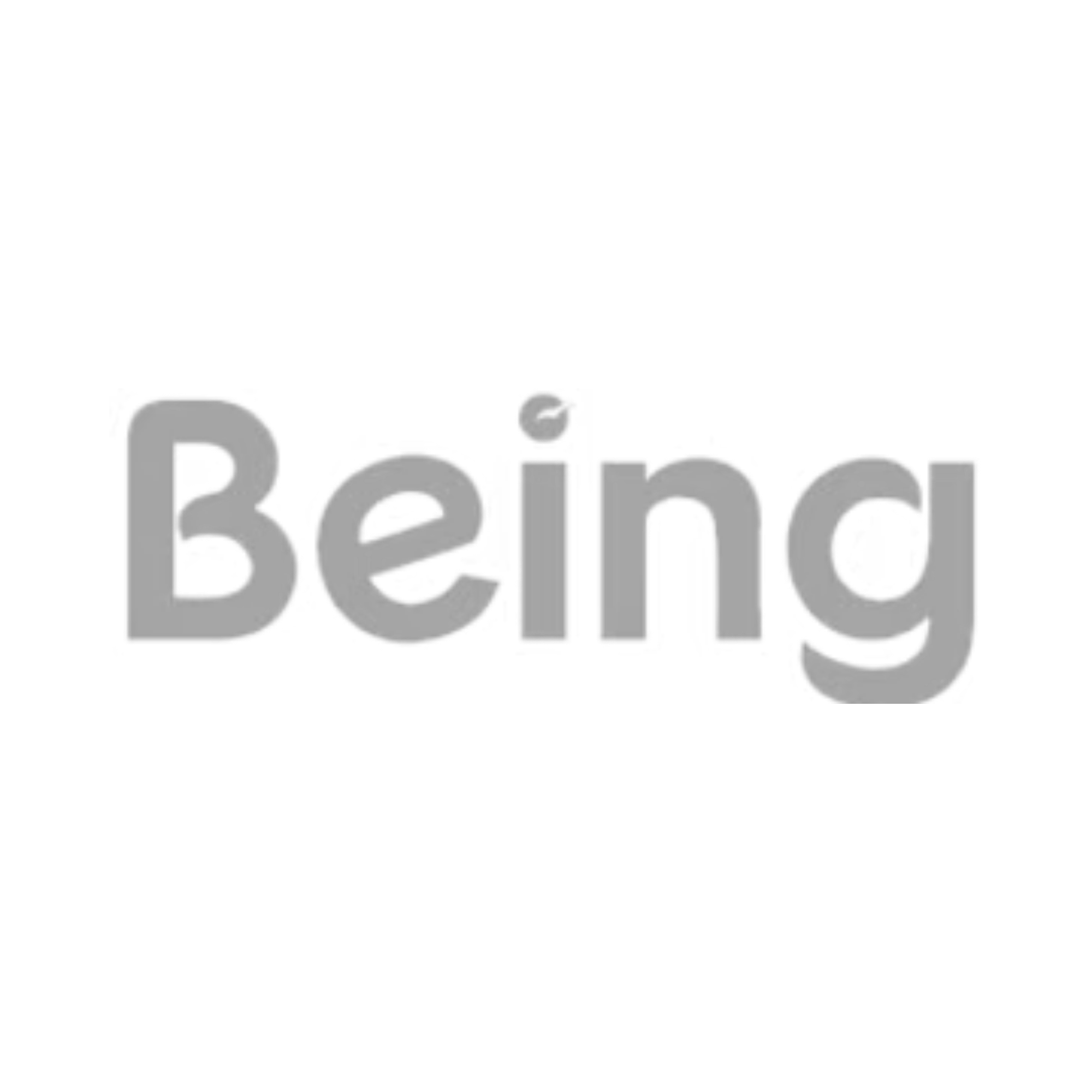 Being logo stylized black and white design and the band's name in bold, uppercase letters.