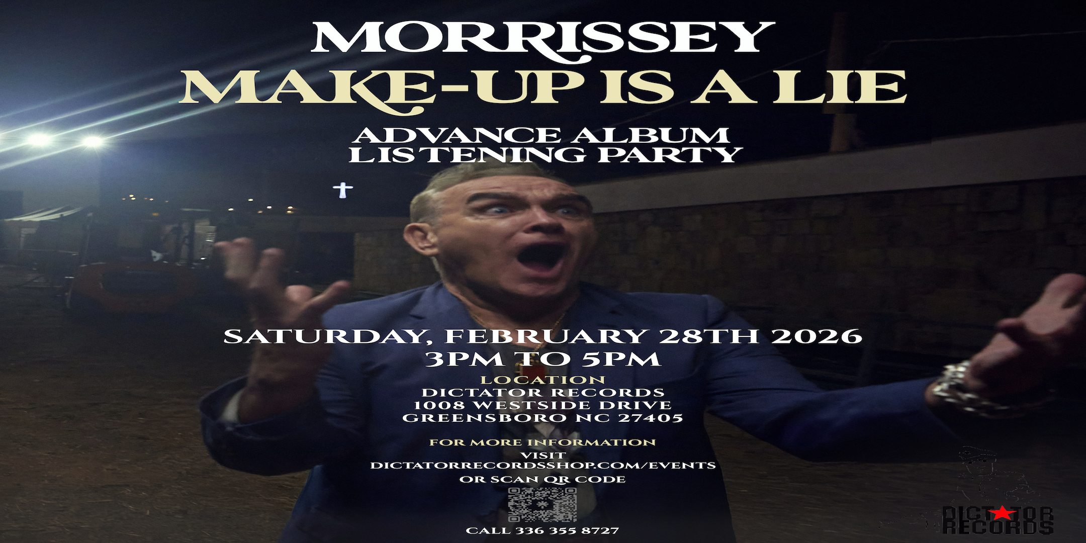 Morrissey Make-Up Is A Lie Advance Album Listening Party