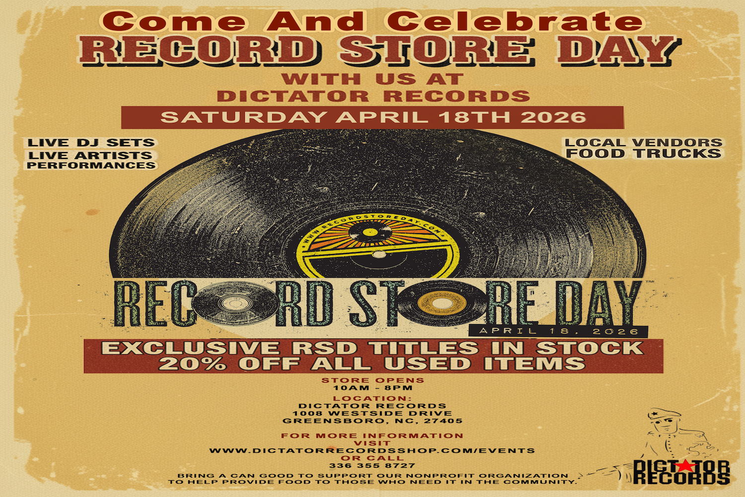 Dictator Records Celebrates Record Store Day